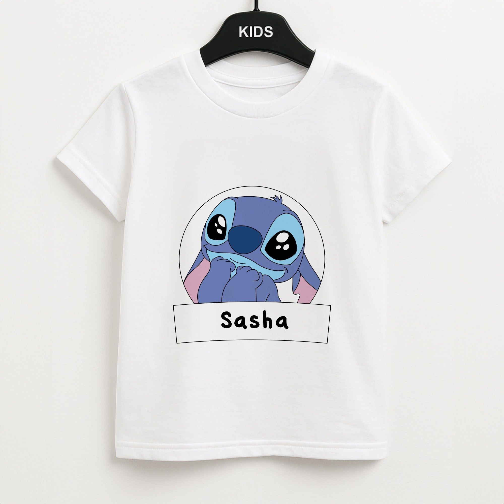 Personalised Cute Blue Alien Unisex Kids T-Shirt