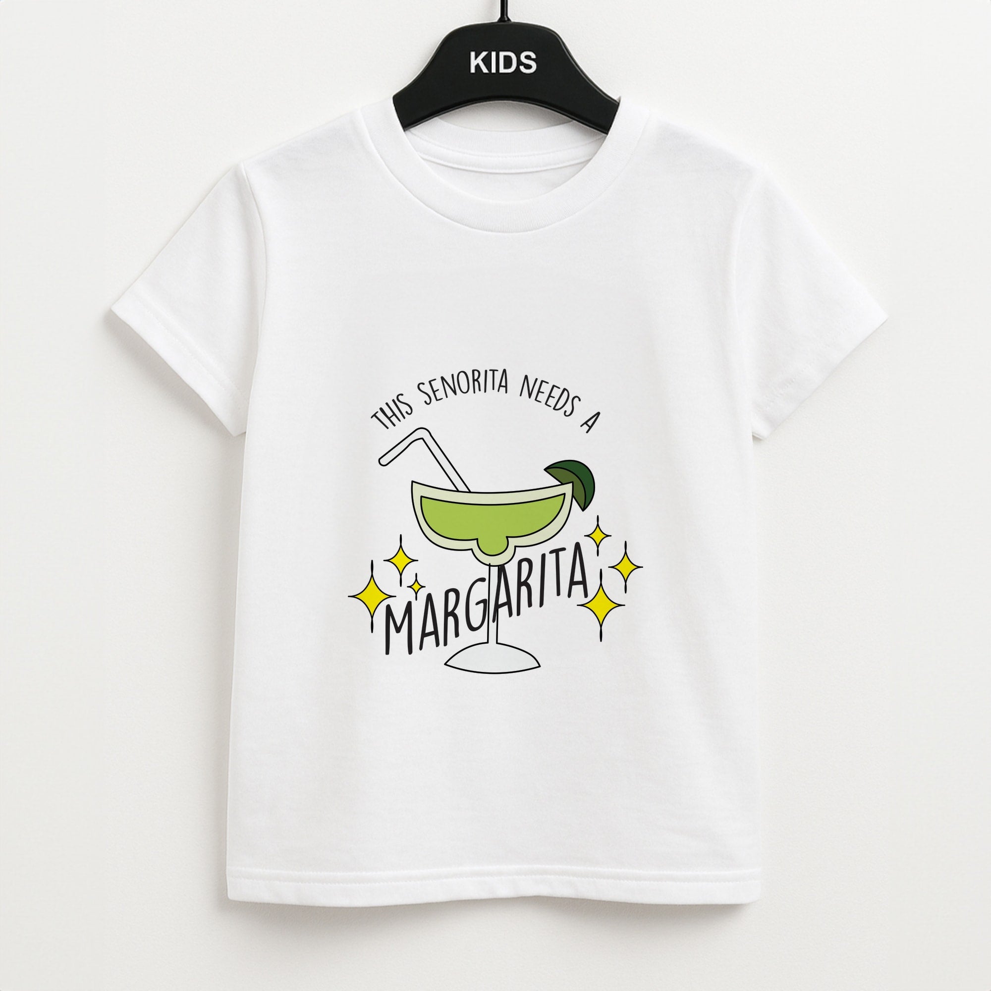 This Senorita Needs A Margarita - Funny Quotes Unisex Kids T-Shirt