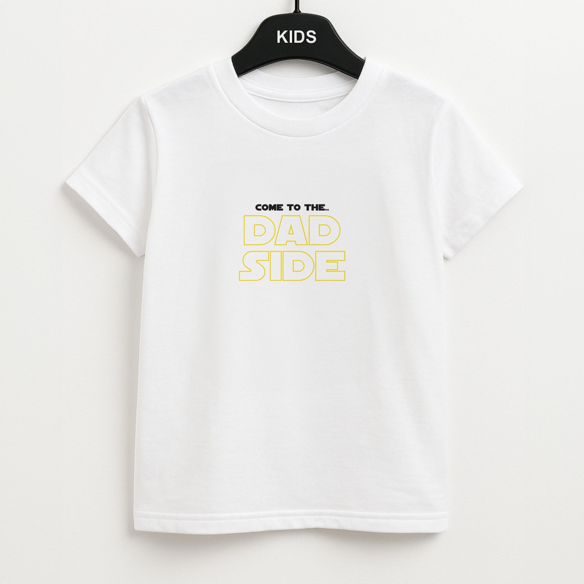 Come To The Dad Side - Personalised Father's Day Unisex Kids T-Shirt