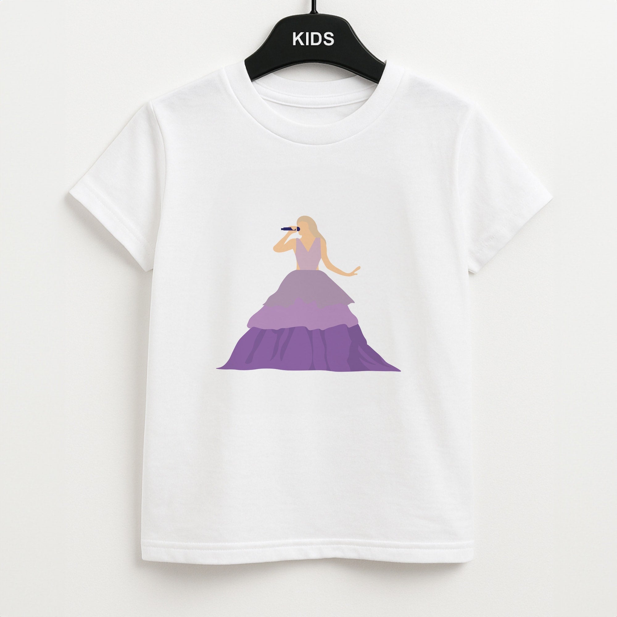 Purple Dress - Taylor Unisex Kids T-Shirt