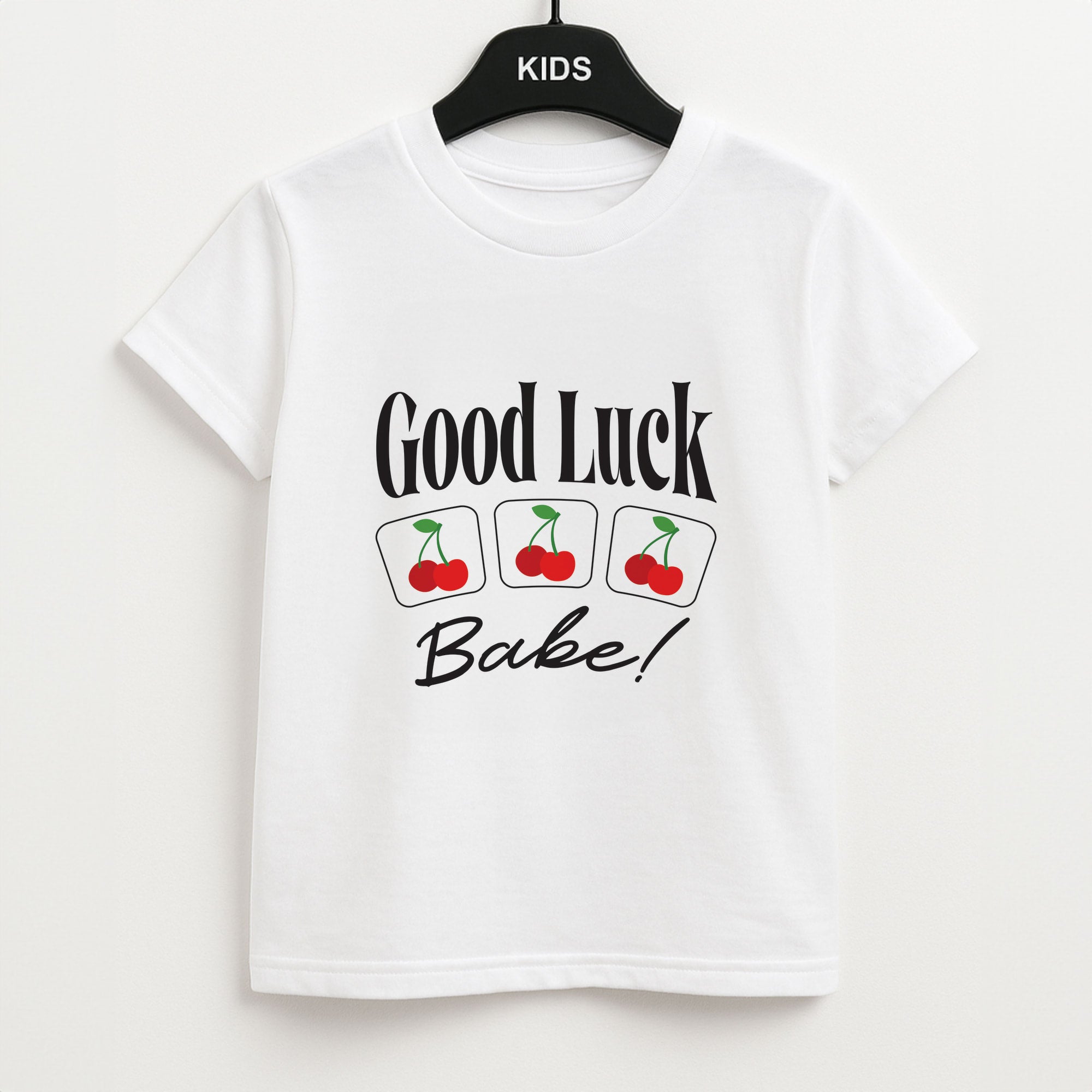 Good Luck Babe Cherries Unisex Kids T-Shirt