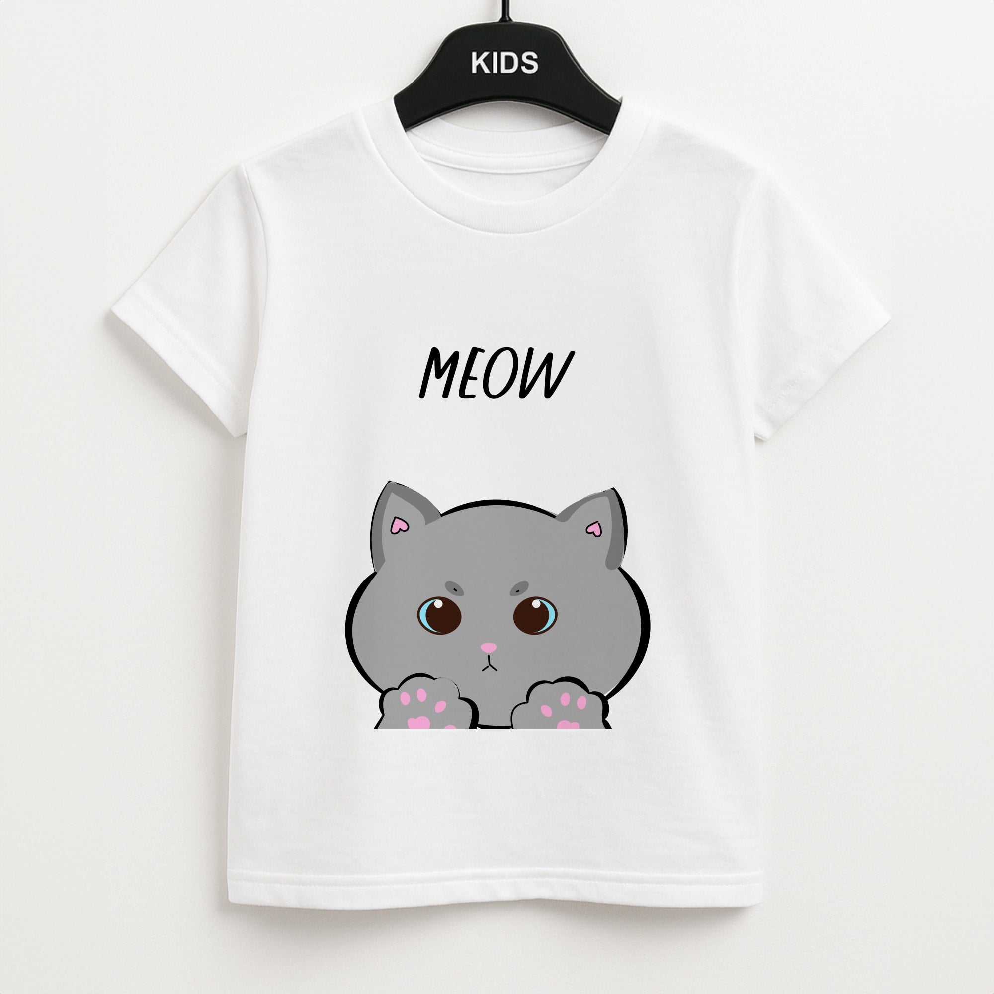 Grey Kitty - Cats Unisex Kids T-Shirt