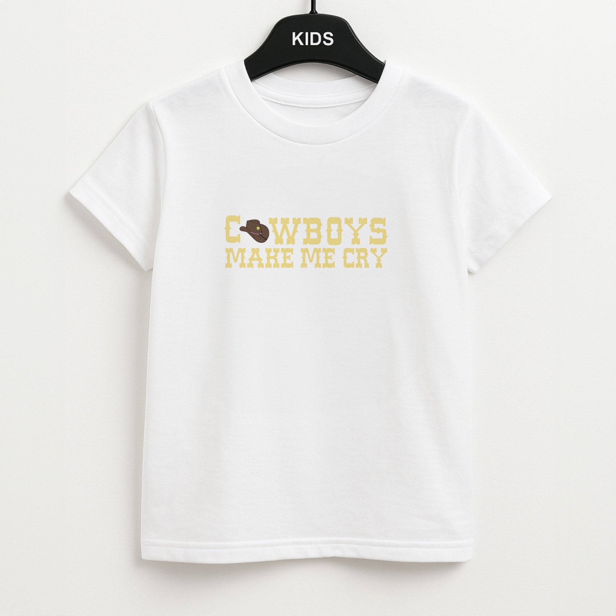 Cowboys Make Me Cry - Post Unisex Kids T-Shirt