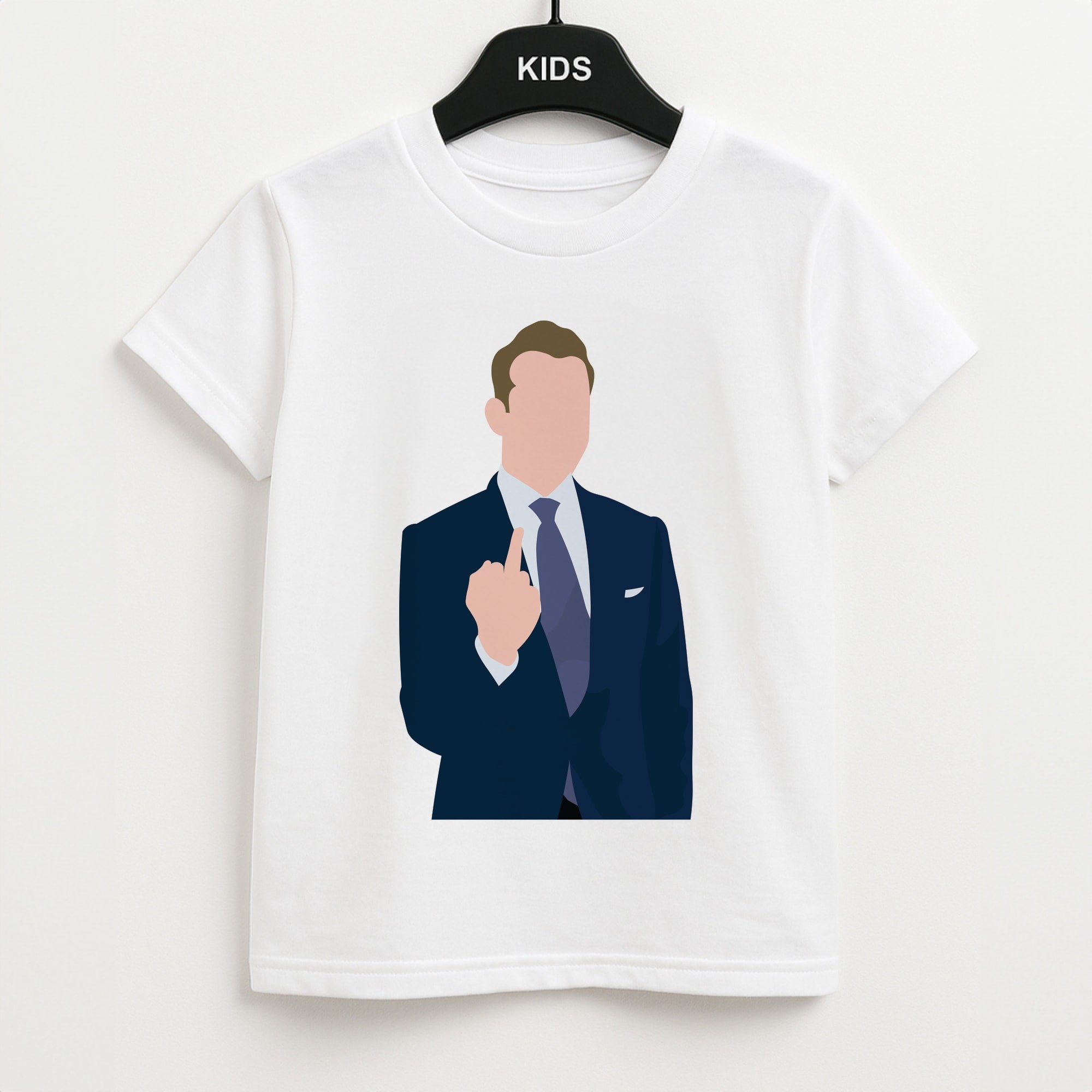 Middle Finger Unisex Kids T-Shirt