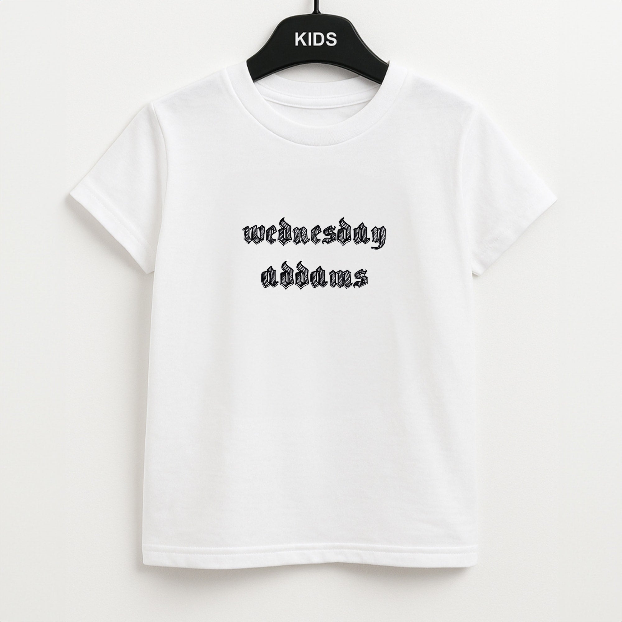 Wednesday Typogrophy Unisex Kids T-Shirt