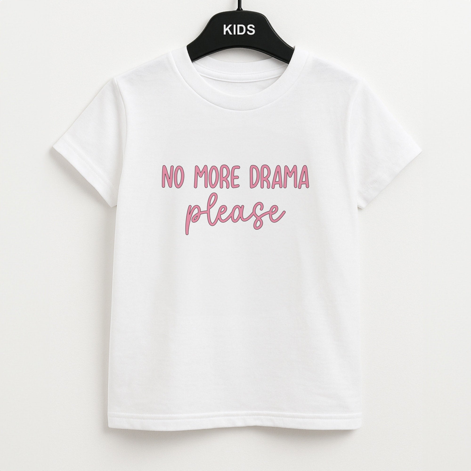 No More Drama Please Unisex Kids T-Shirt