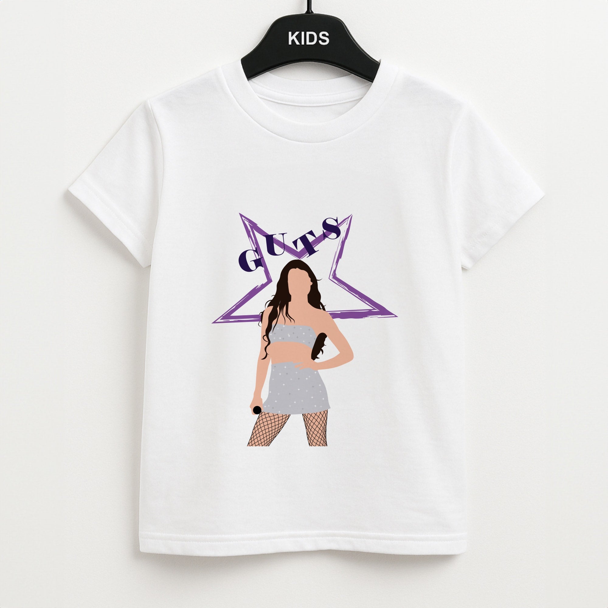 Dark Purple Olivia Unisex Kids T-Shirt