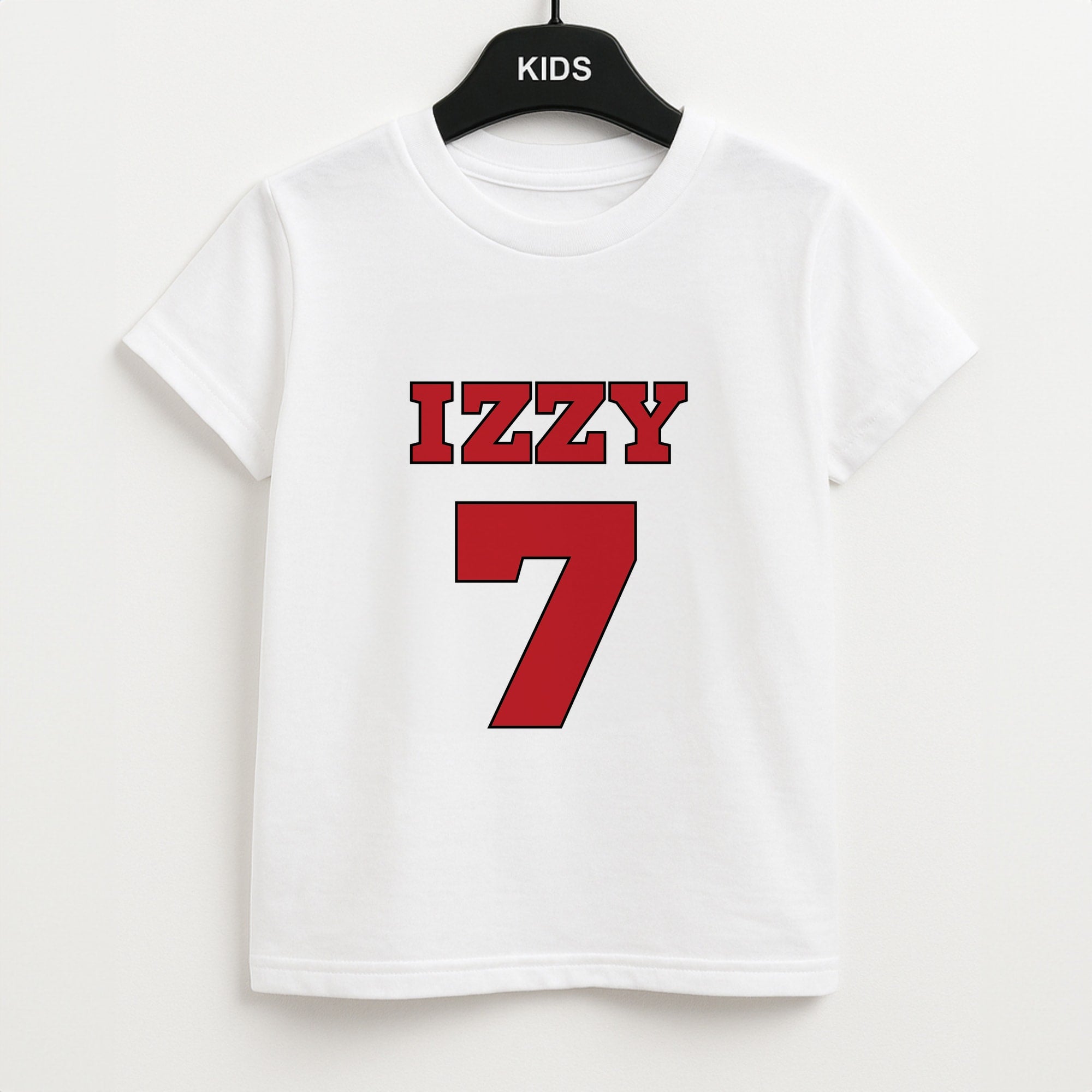 Black And White Stripes - Personalised Football Unisex Kids T-Shirt