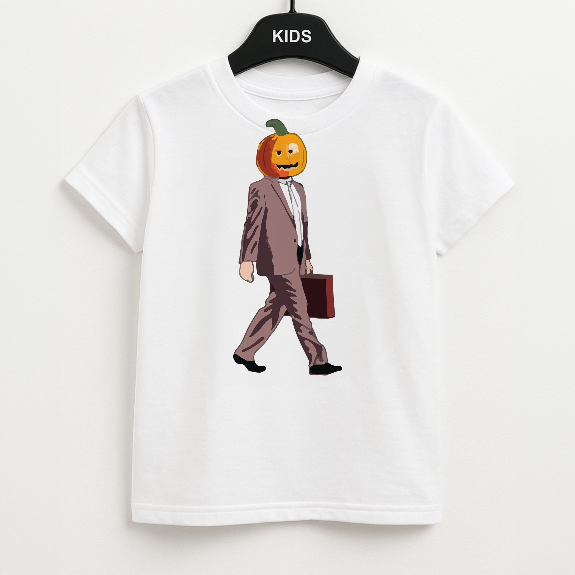 Dwight Pumpkin Head Kids T-Shirt