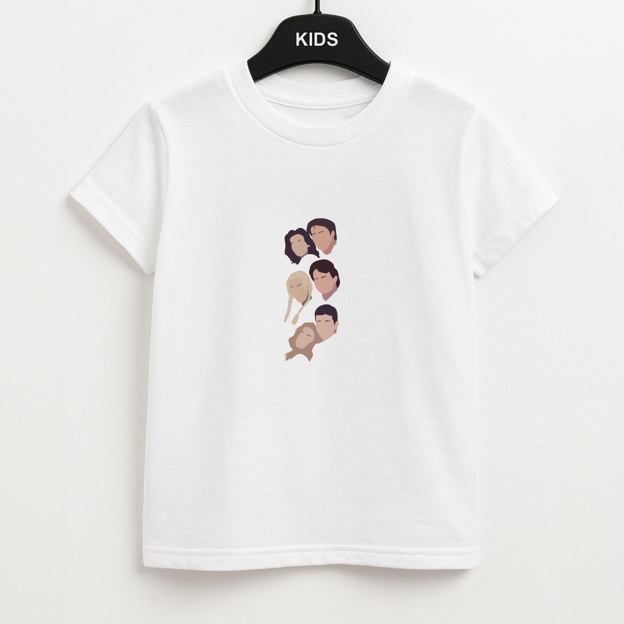 Cast Faces Unisex Kids T-Shirt