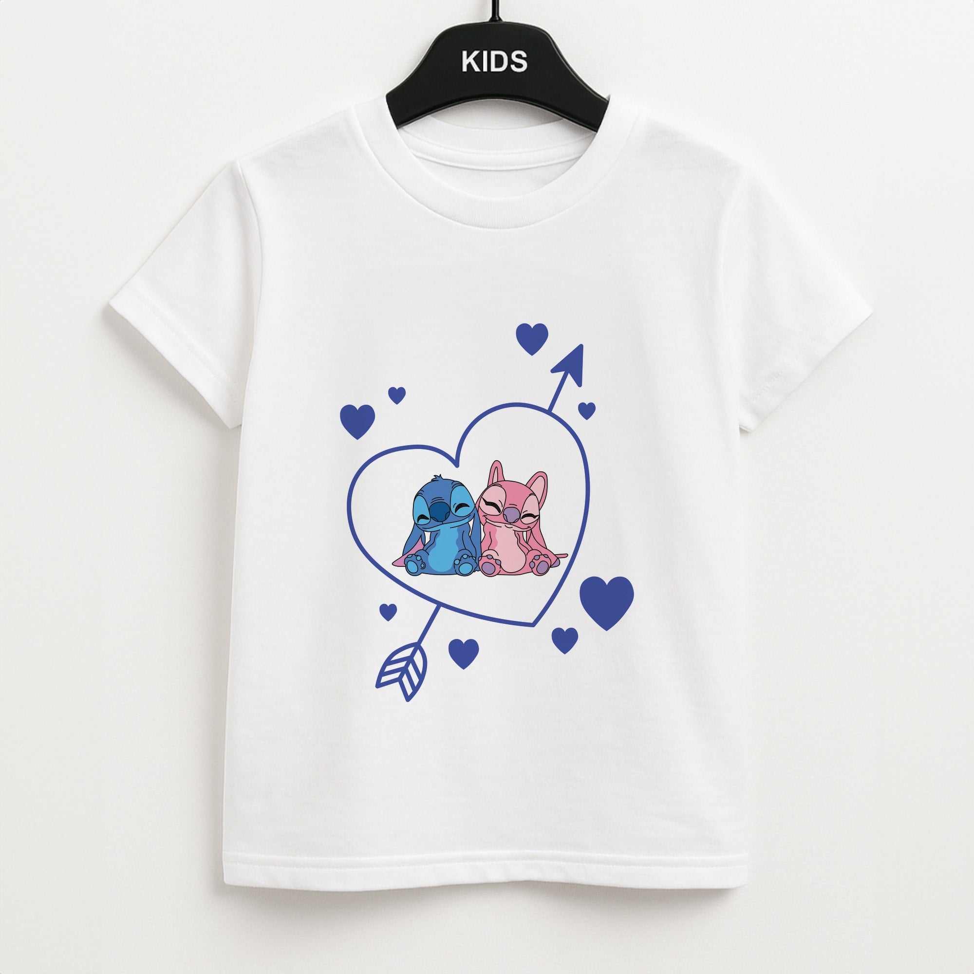 Arrow Heart - Pink Alien Unisex Kids T-Shirt
