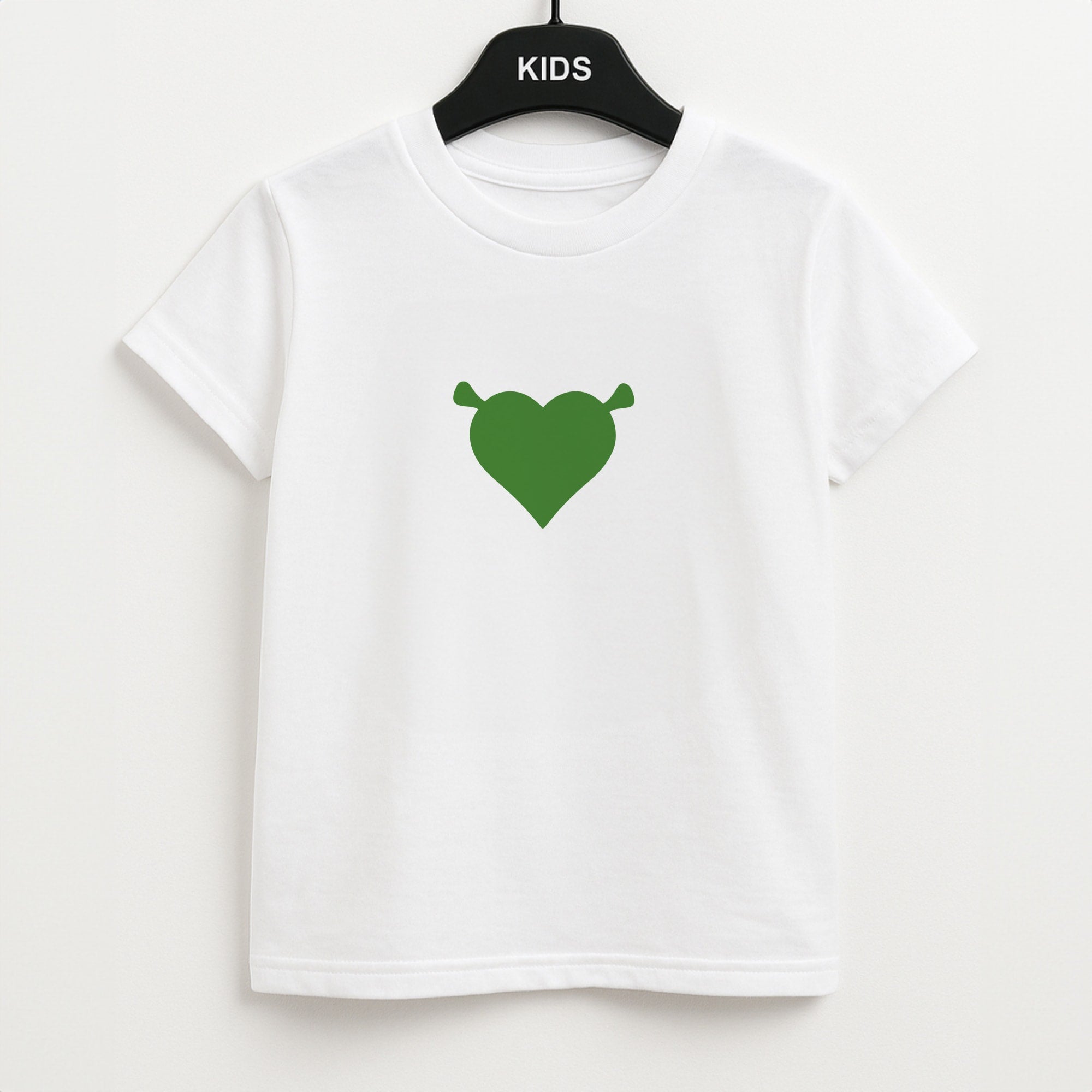 Green Ogre Heart Unisex Kids T-Shirt