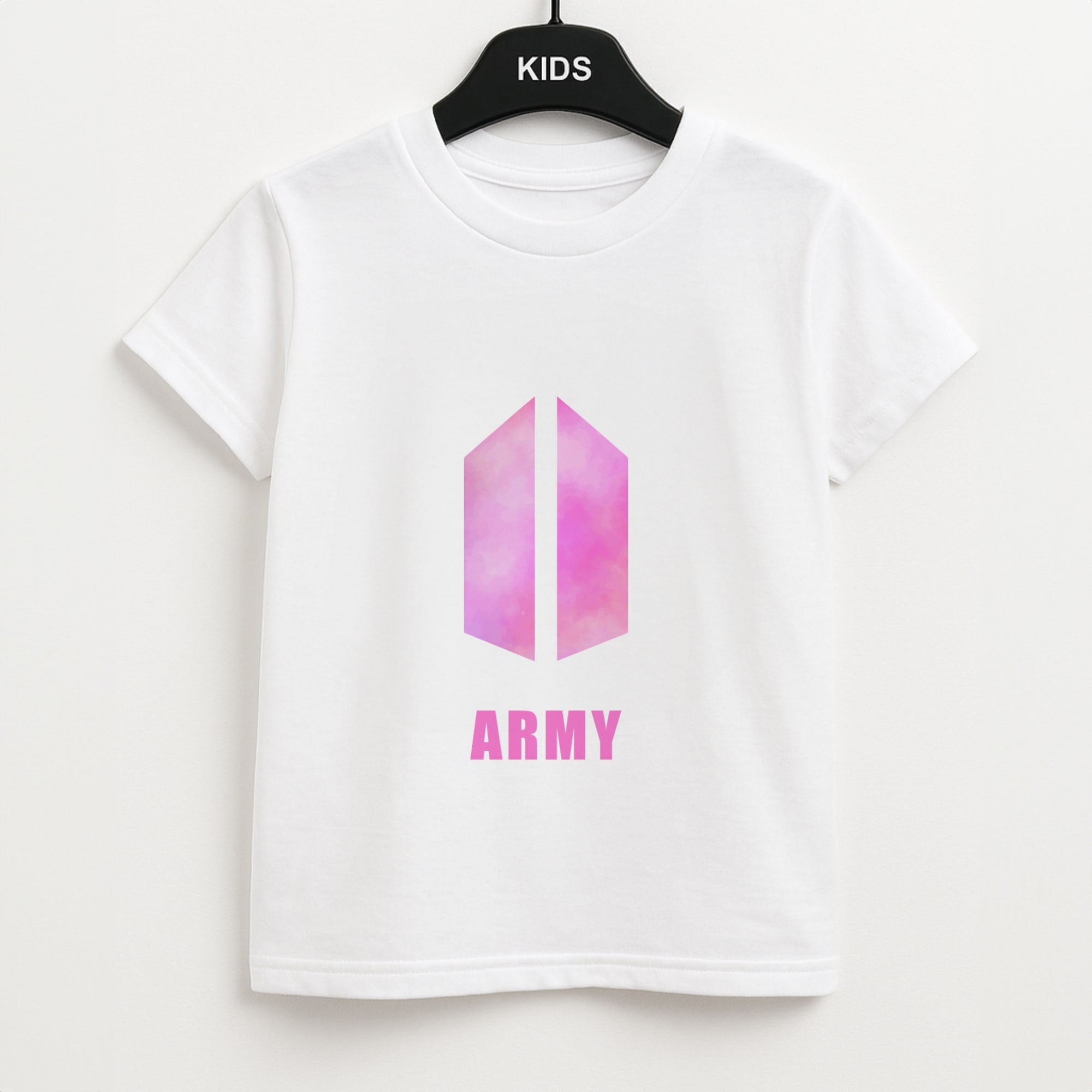 BTS Army Pink - K Pop Unisex Kids T-Shirt
