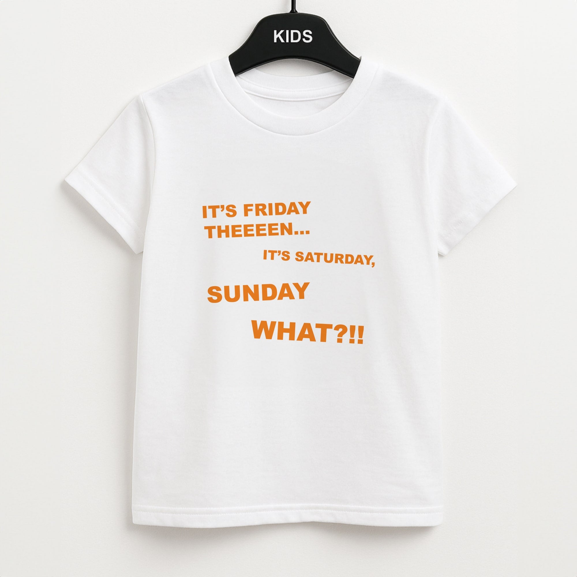 It's Friday Theeeen Unisex Kids T-Shirt