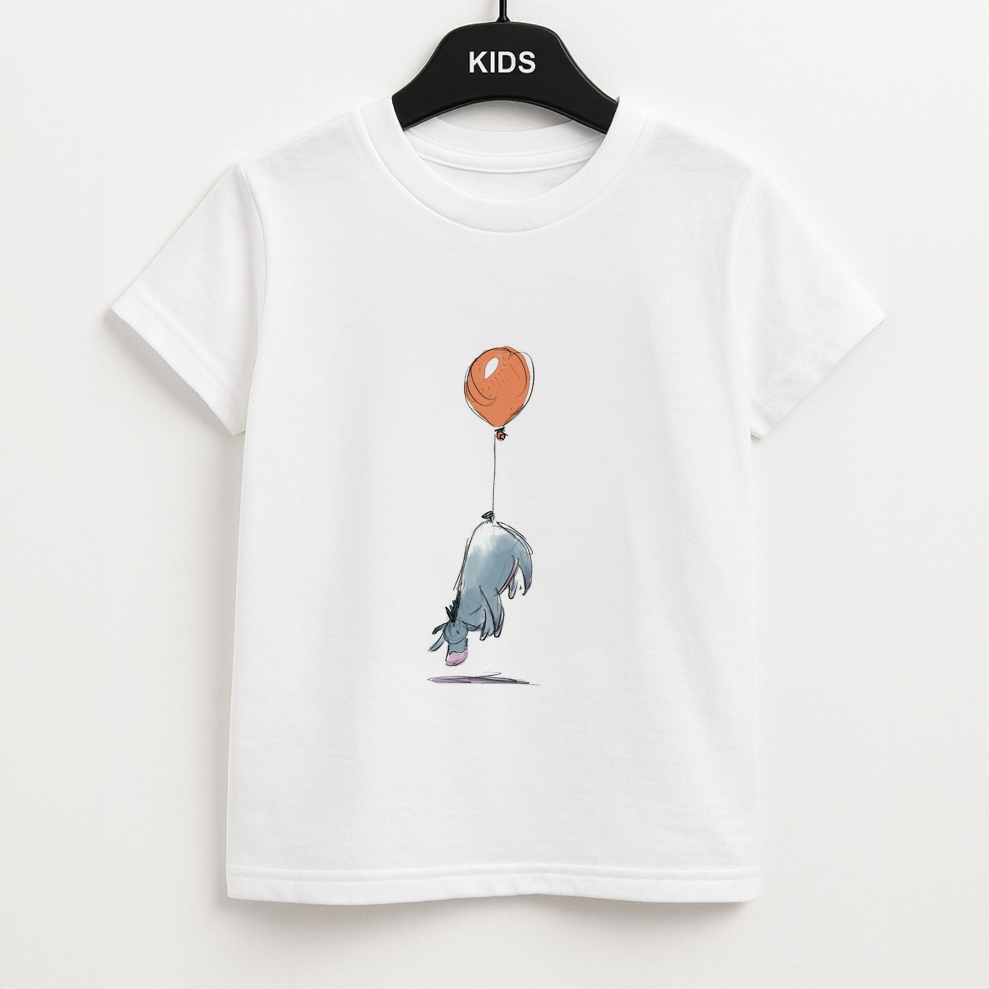 Donkey And His Balloon Unisex Kids T-Shirt
