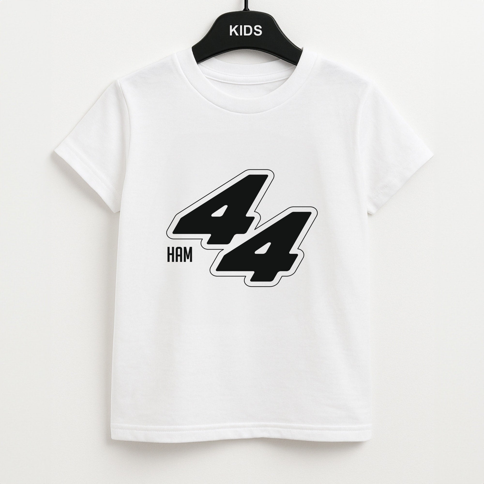 Dark Red Retro 44 Unisex Kids T-Shirt