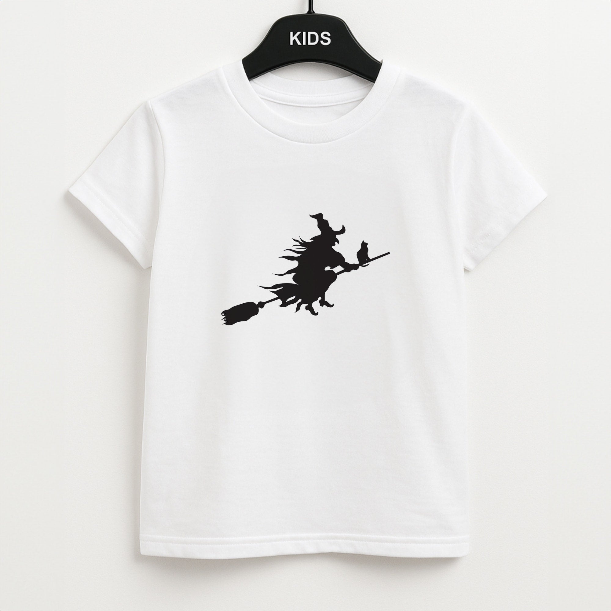 Witch And Cat - Halloween Unisex Kids T-Shirt