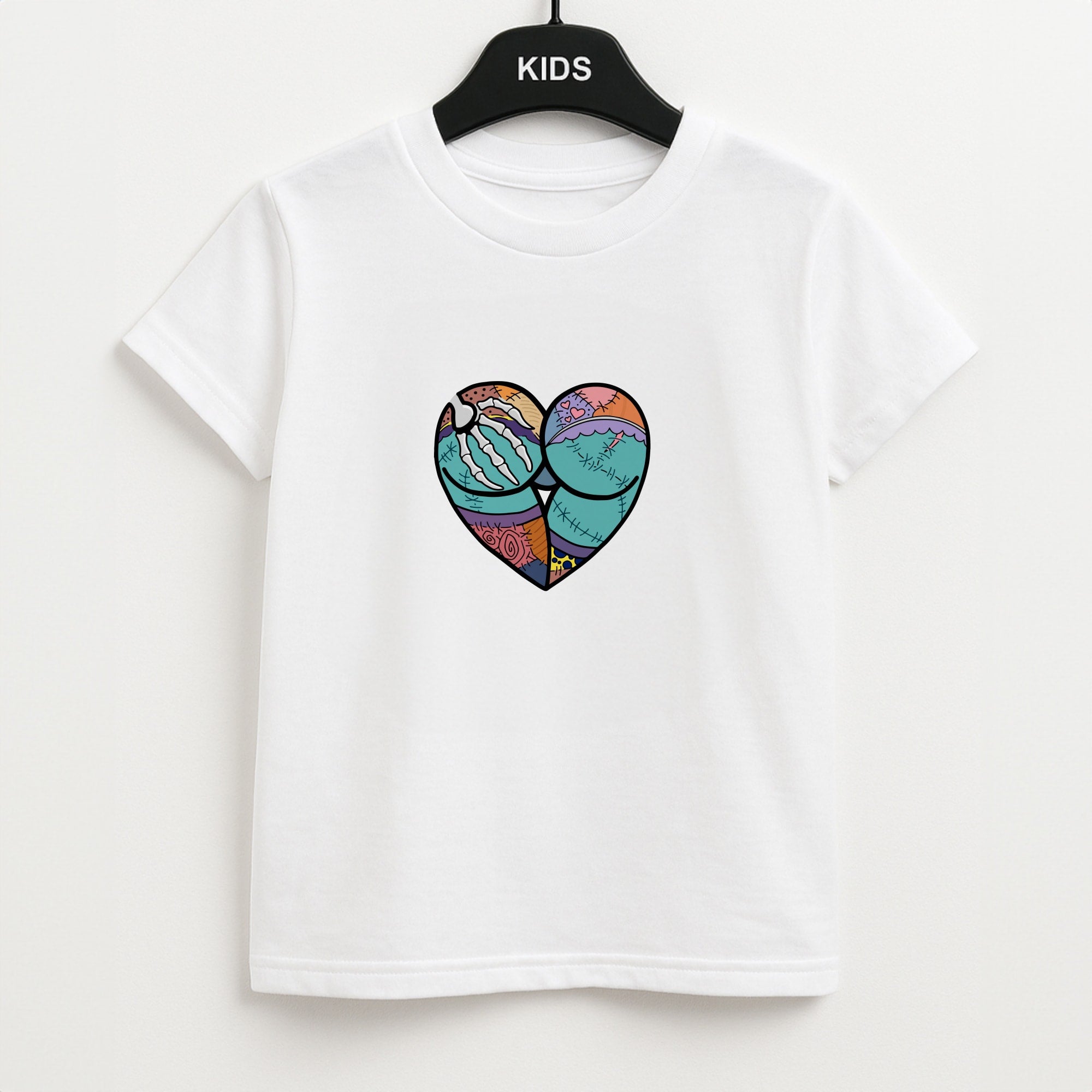 Sally And Jack Heart - TNBC Unisex Kids T-Shirt