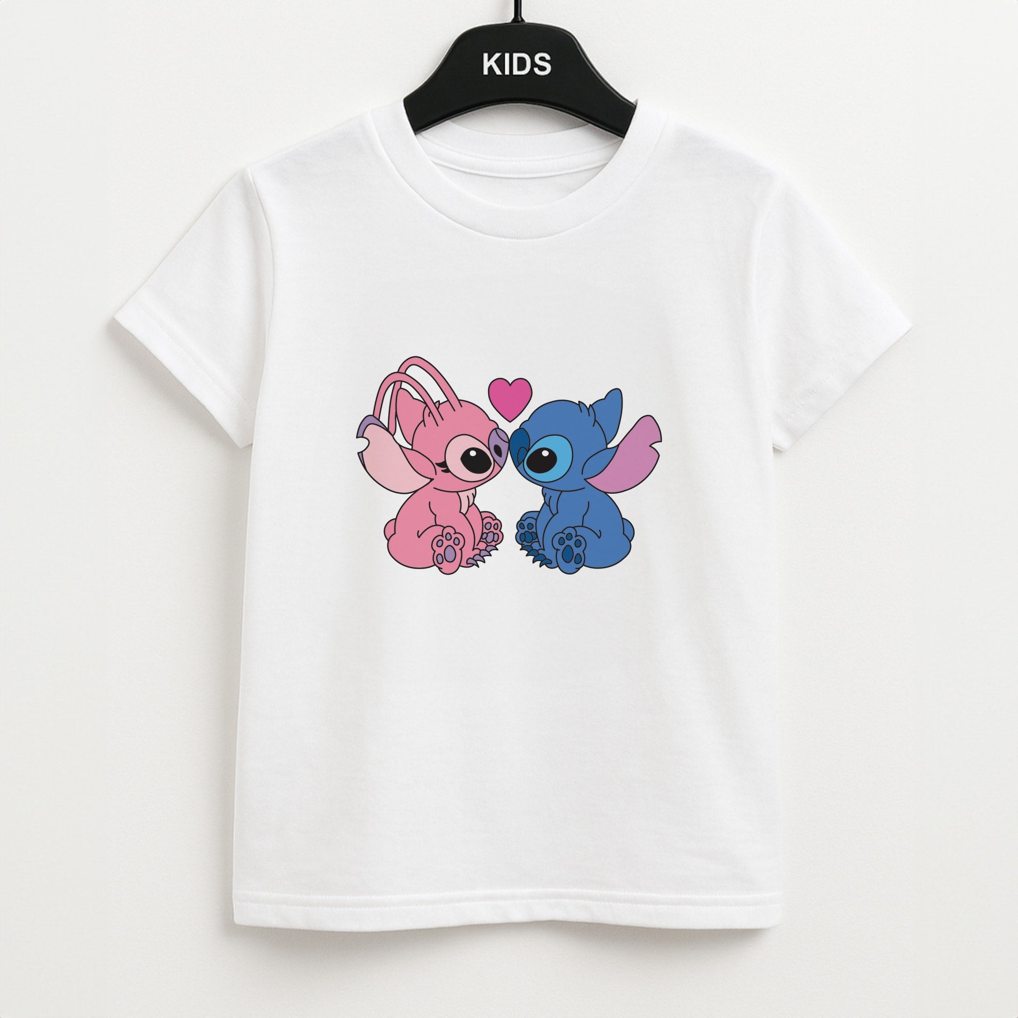 Angel And Blue Alien - Pink Alien Unisex Kids T-Shirt