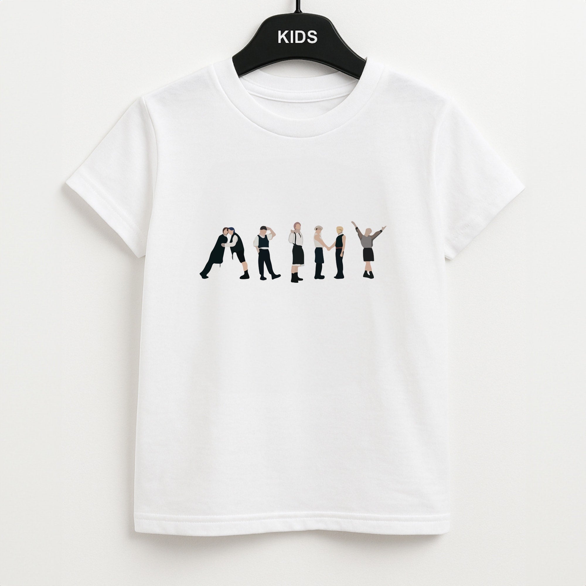 K-Pop Band Army Members Kids T-Shirt