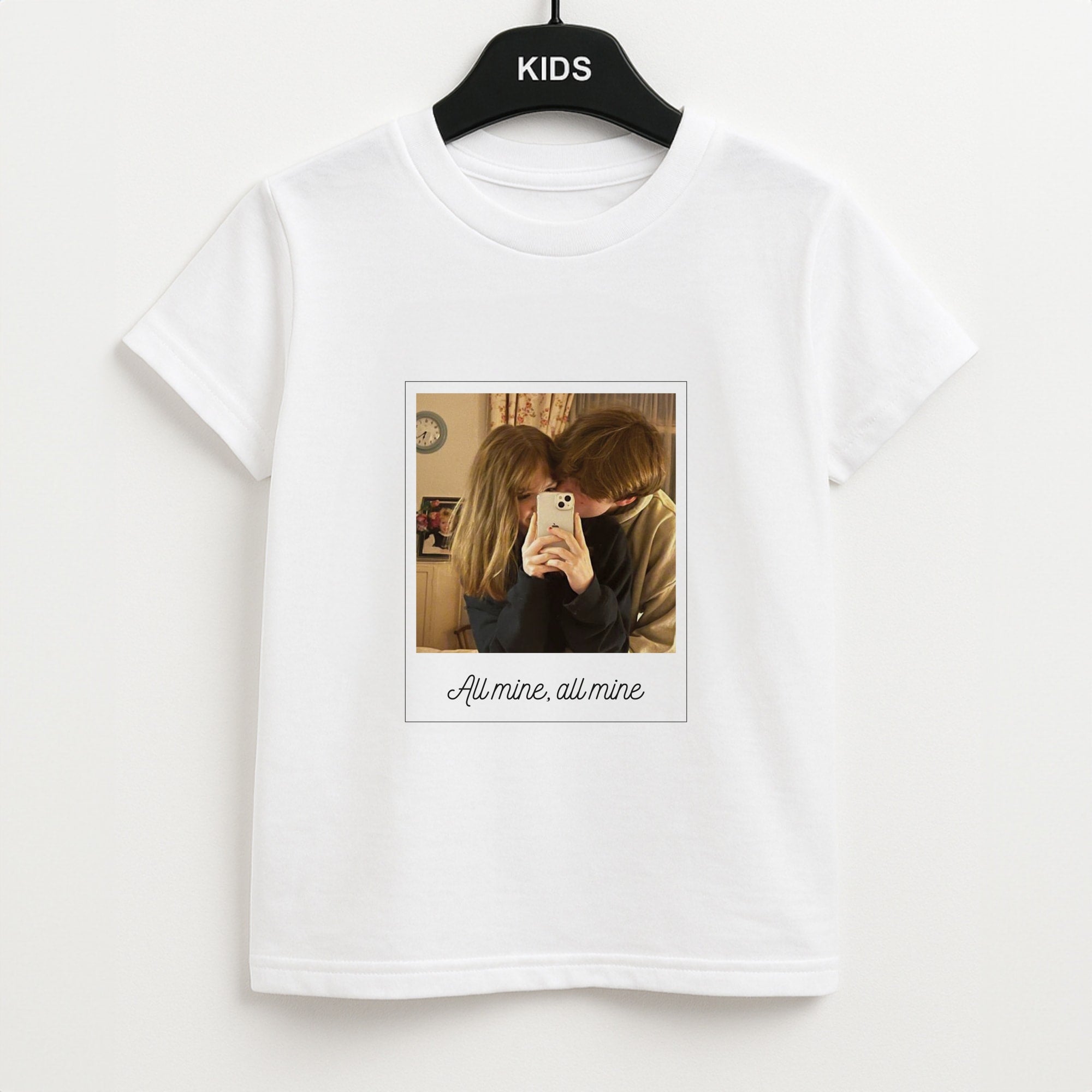 All Mine, All Mine - Personalised Couples Unisex Kids T-Shirt