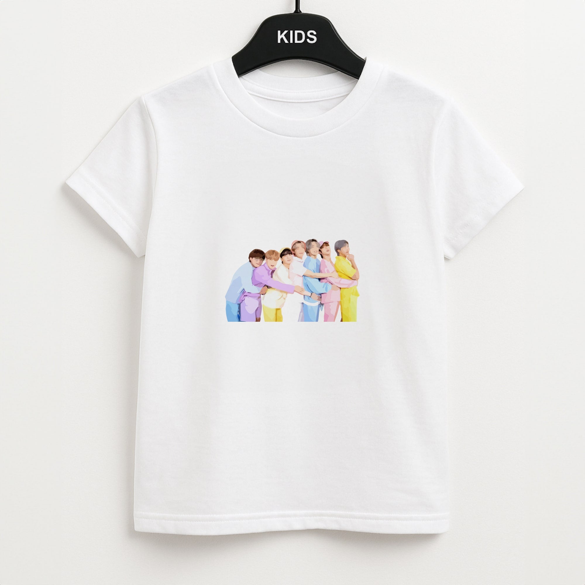 Colourful K-Pop Band Band Unisex Kids T-Shirt