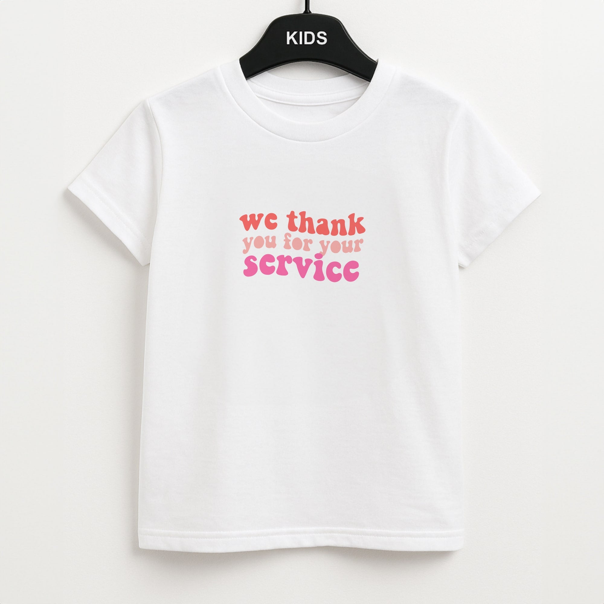 We Thank You For Your Service - Heart TV Unisex Kids T-Shirt