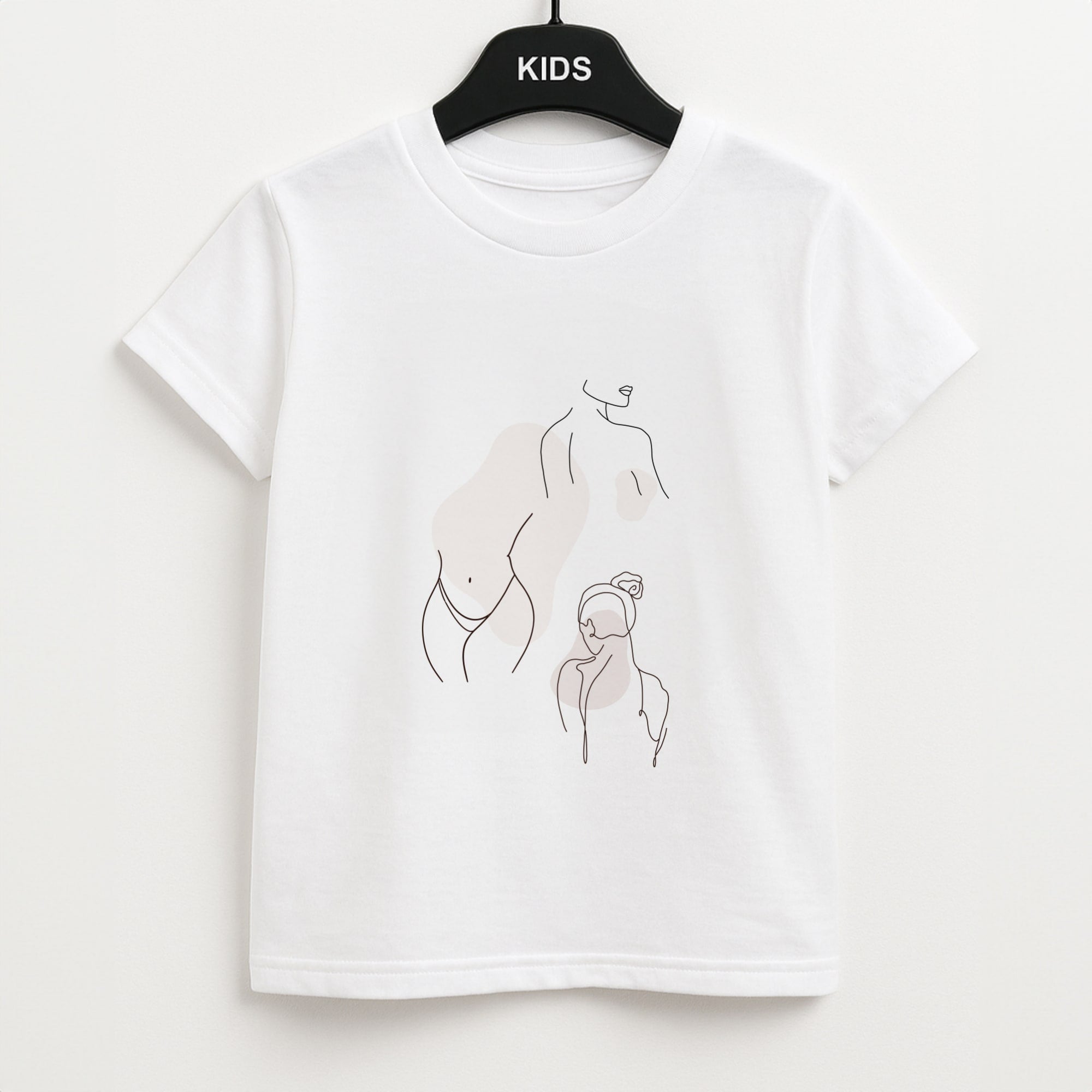 Silouhette nude Unisex Kids T-Shirt