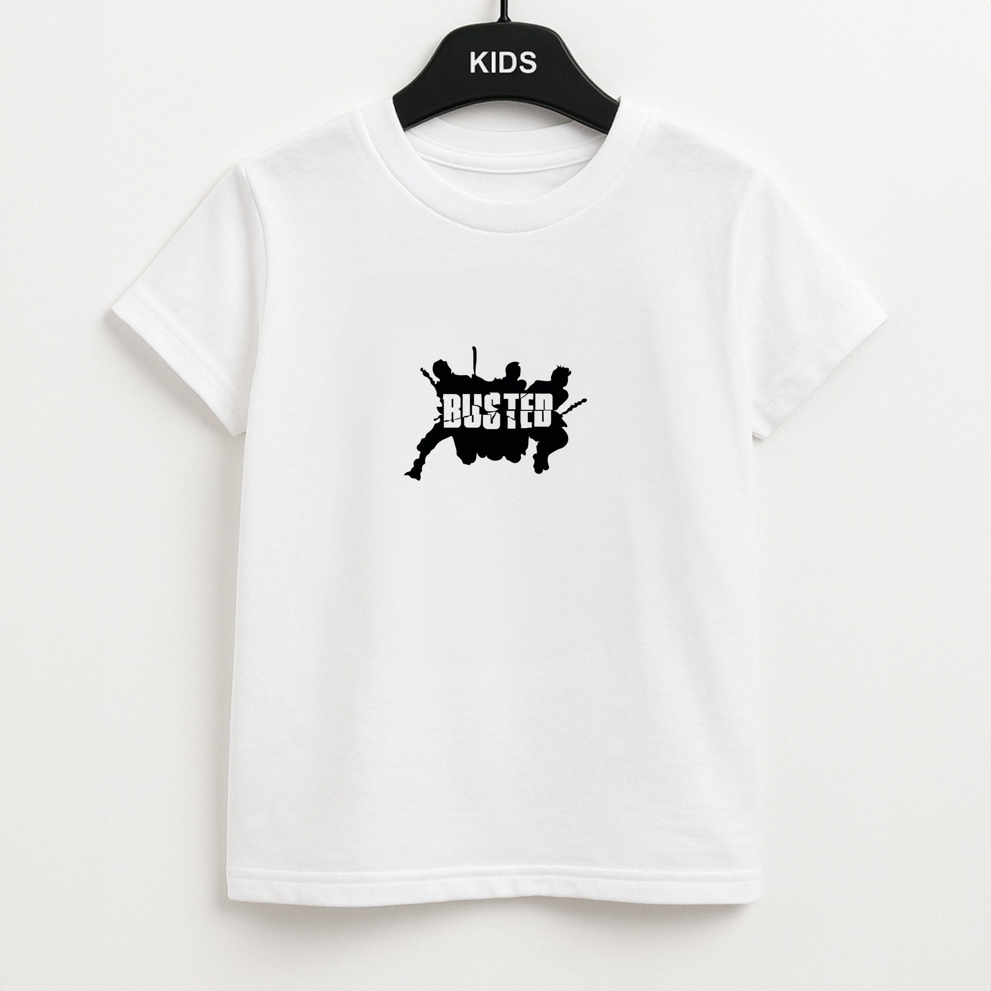 Splatter Text - Bust Band Unisex Kids T-Shirt
