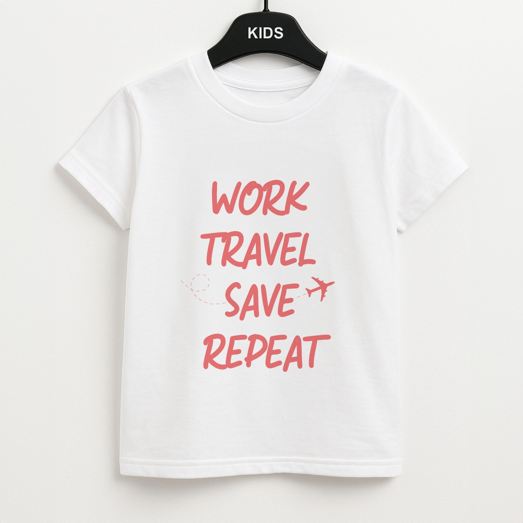 Work Travel Save Repeat - Travel Unisex Kids T-Shirt