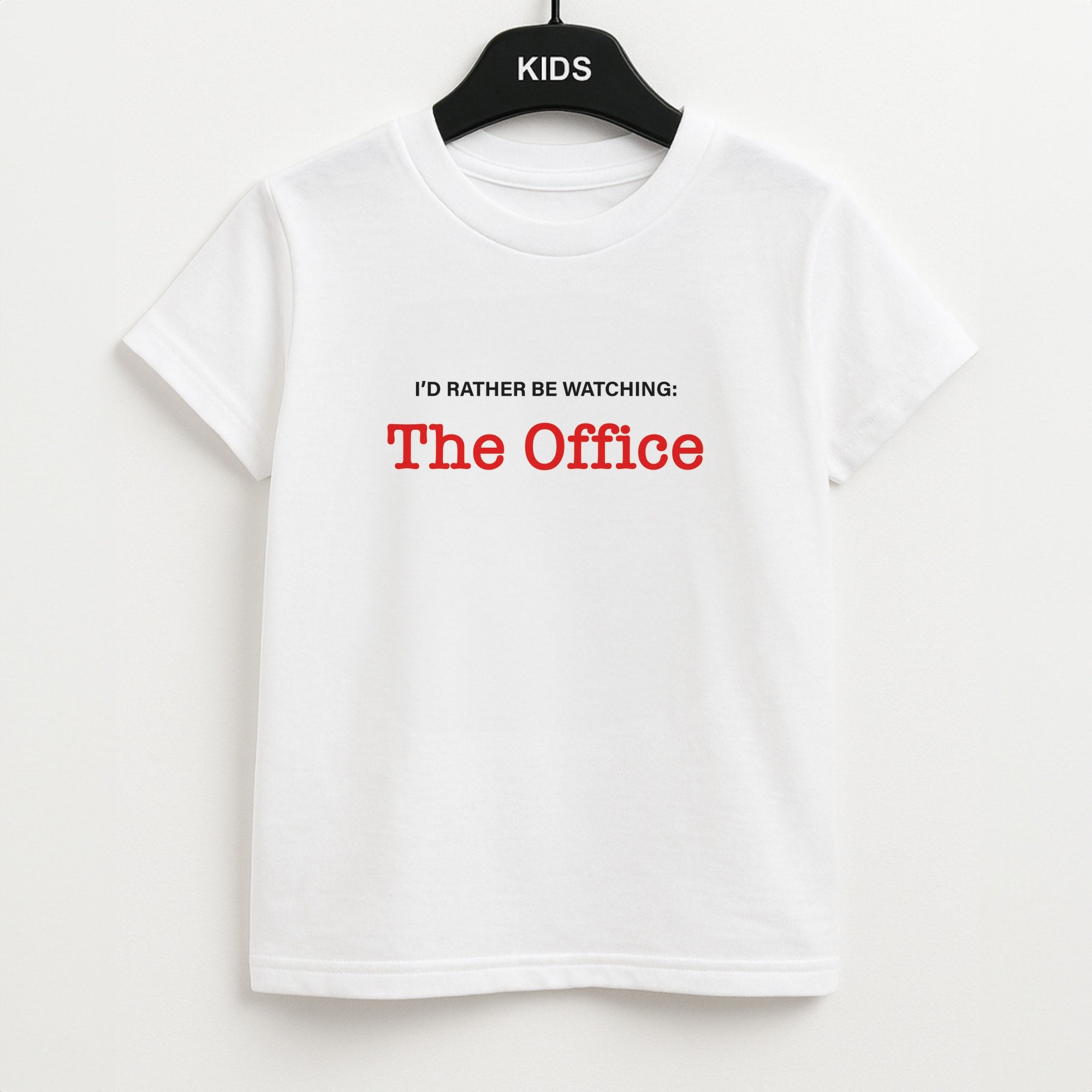 I'd Rather Be Watching The Office Unisex Kids T-Shirt