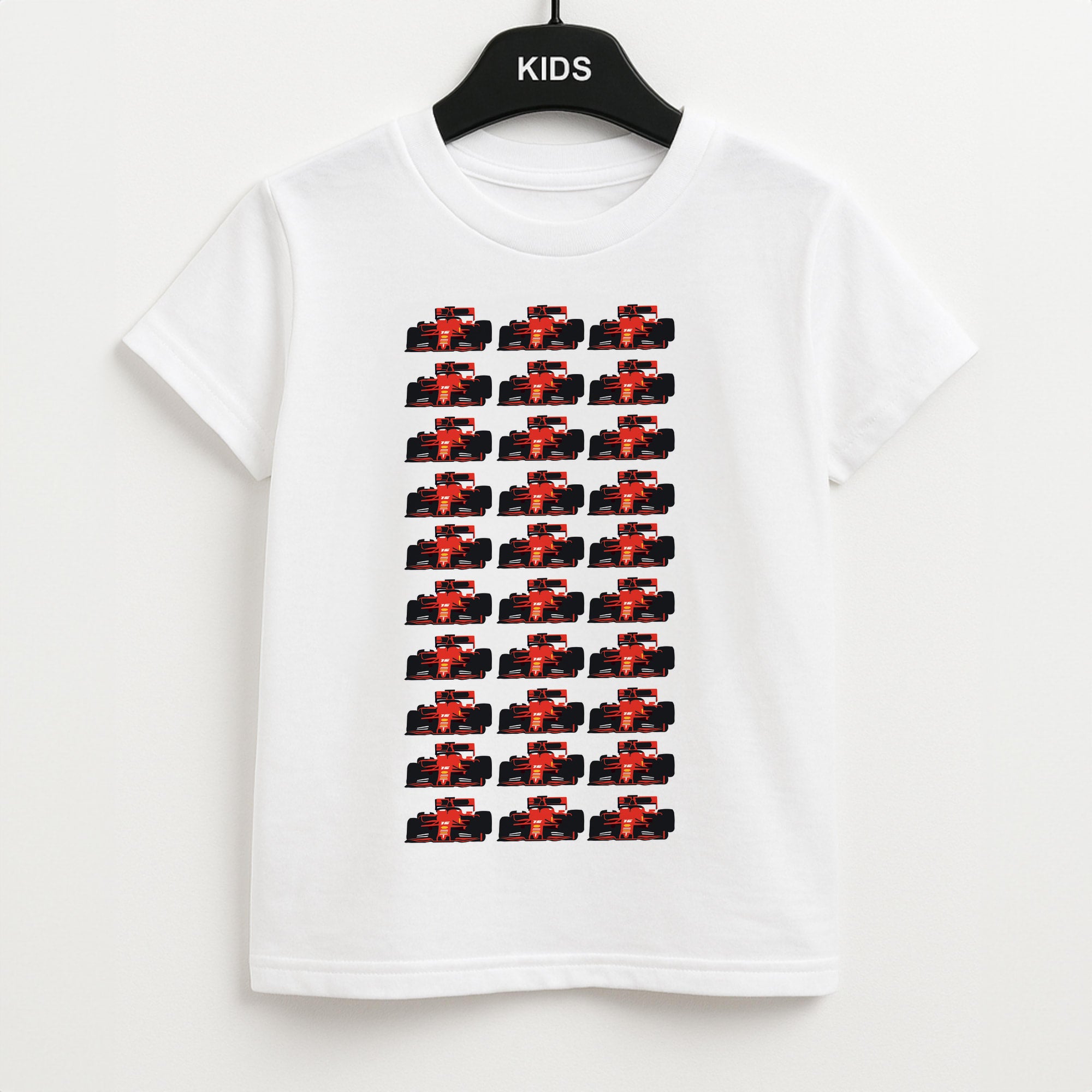 F1 Car Collage Unisex Kids T-Shirt