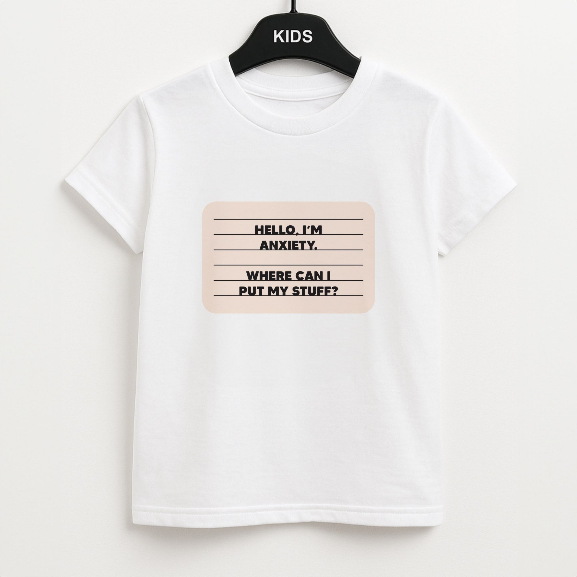 Hello I'm Anxiety - Inside Out Unisex Kids T-Shirt