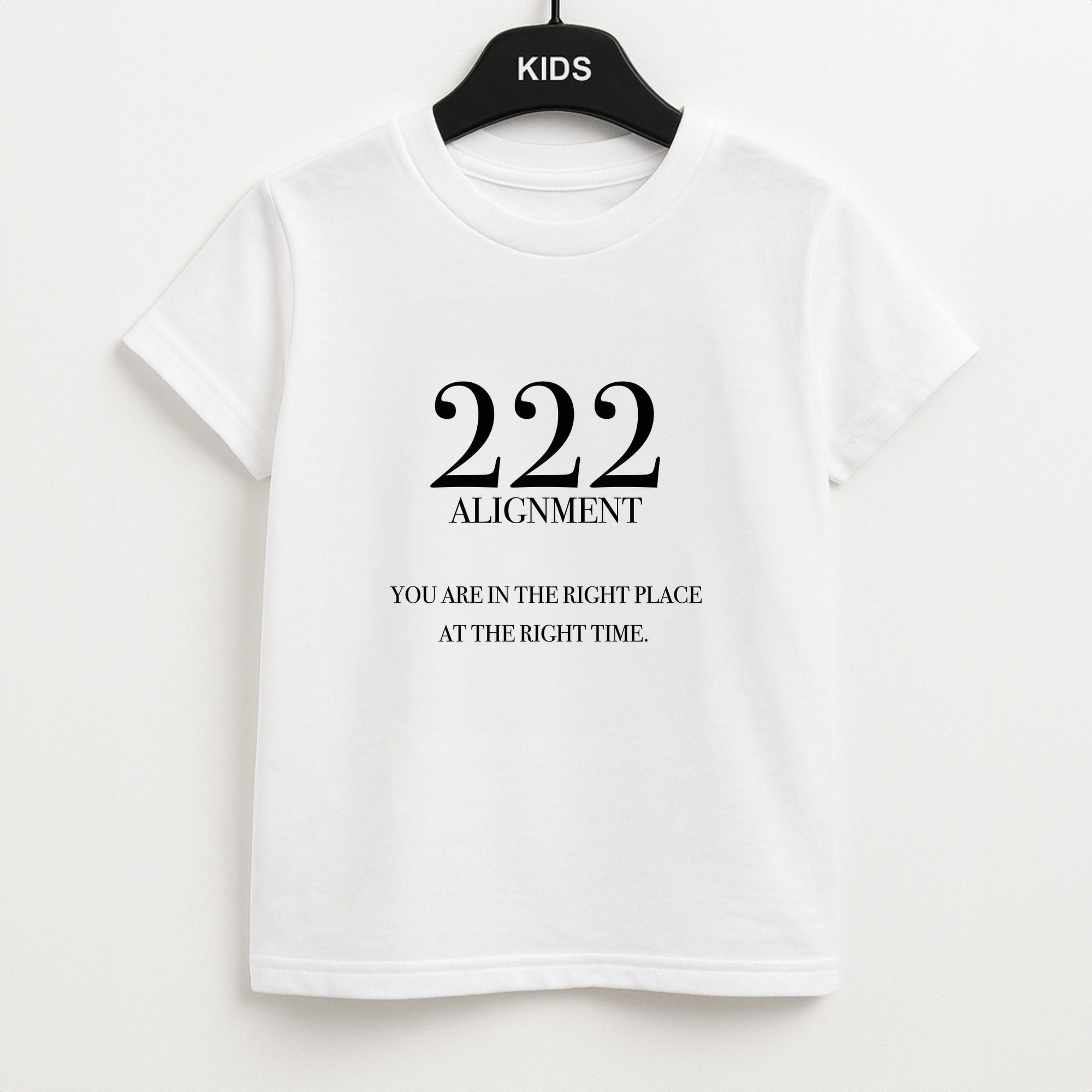 222 - Angel Numbers Unisex Kids T-Shirt