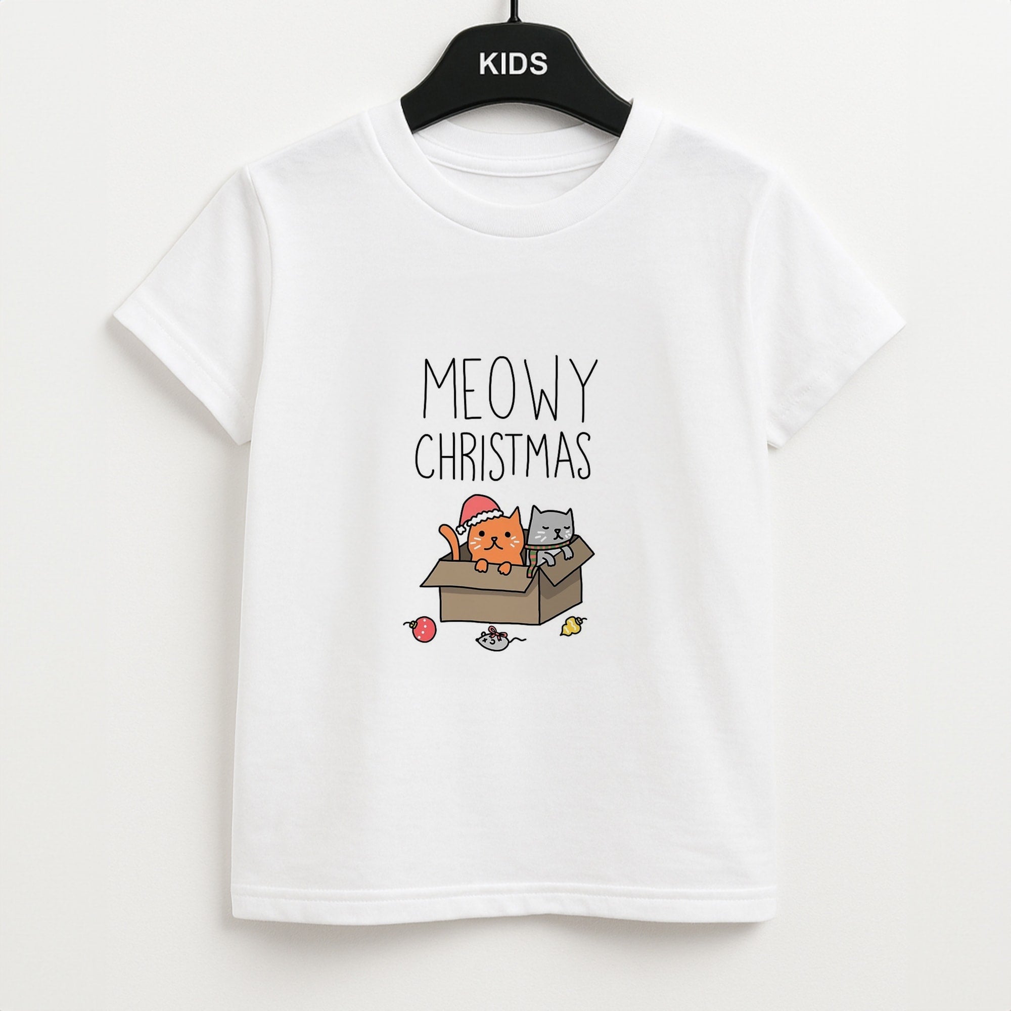 Meowy Christmas Unisex Kids T-Shirt