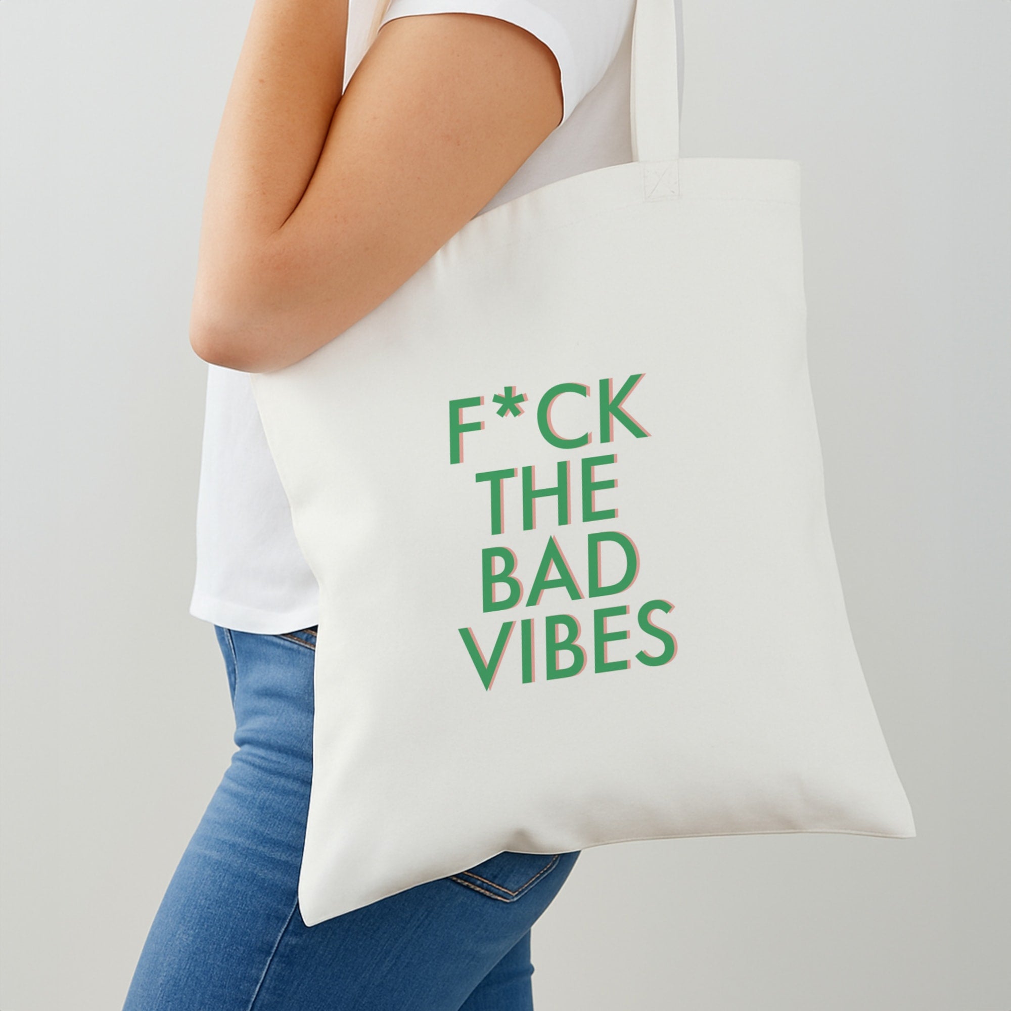 The Bad Vibes - Sassy Quotes Shoulder Bag
