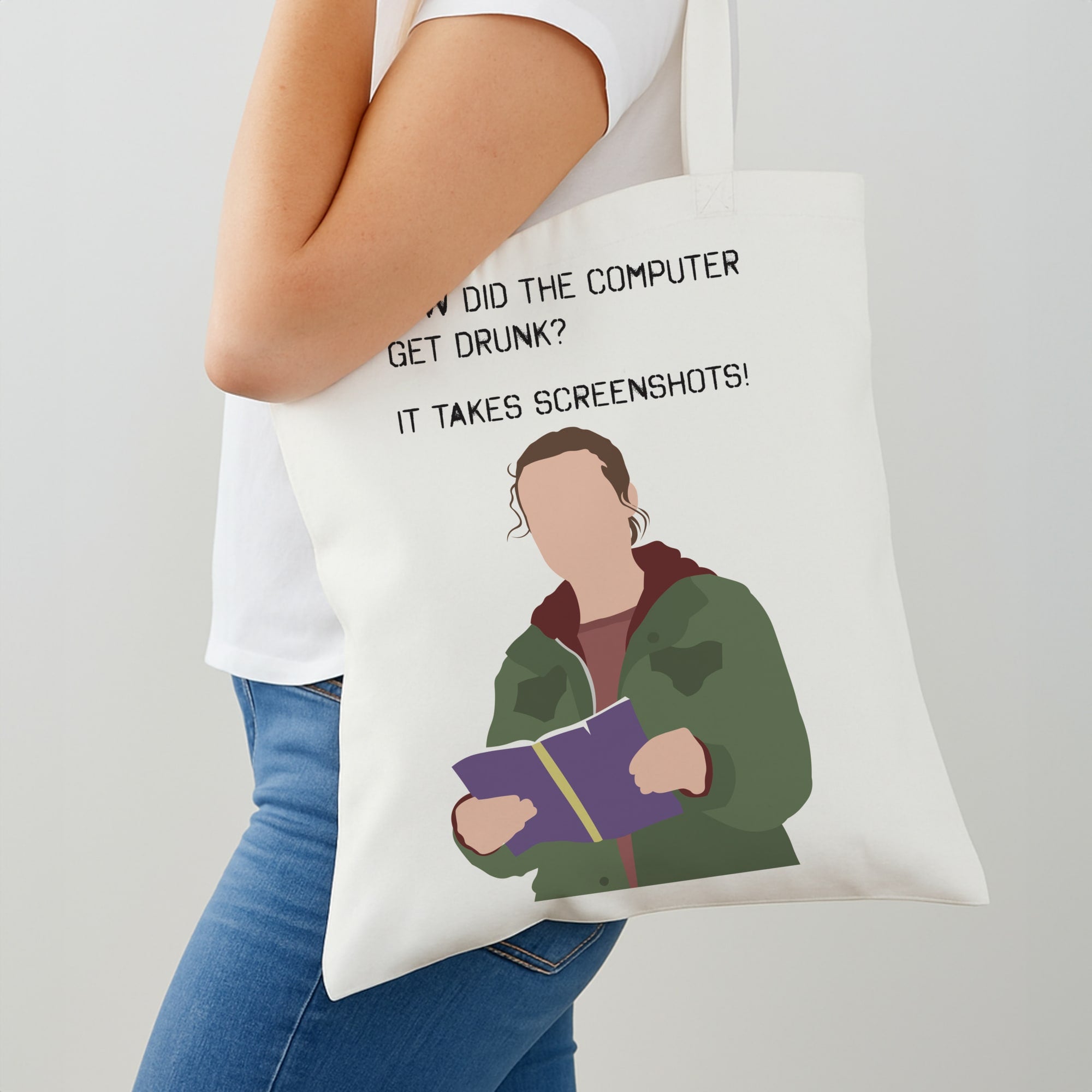 How Did The Computer Get Drunk? Shoulder Bag