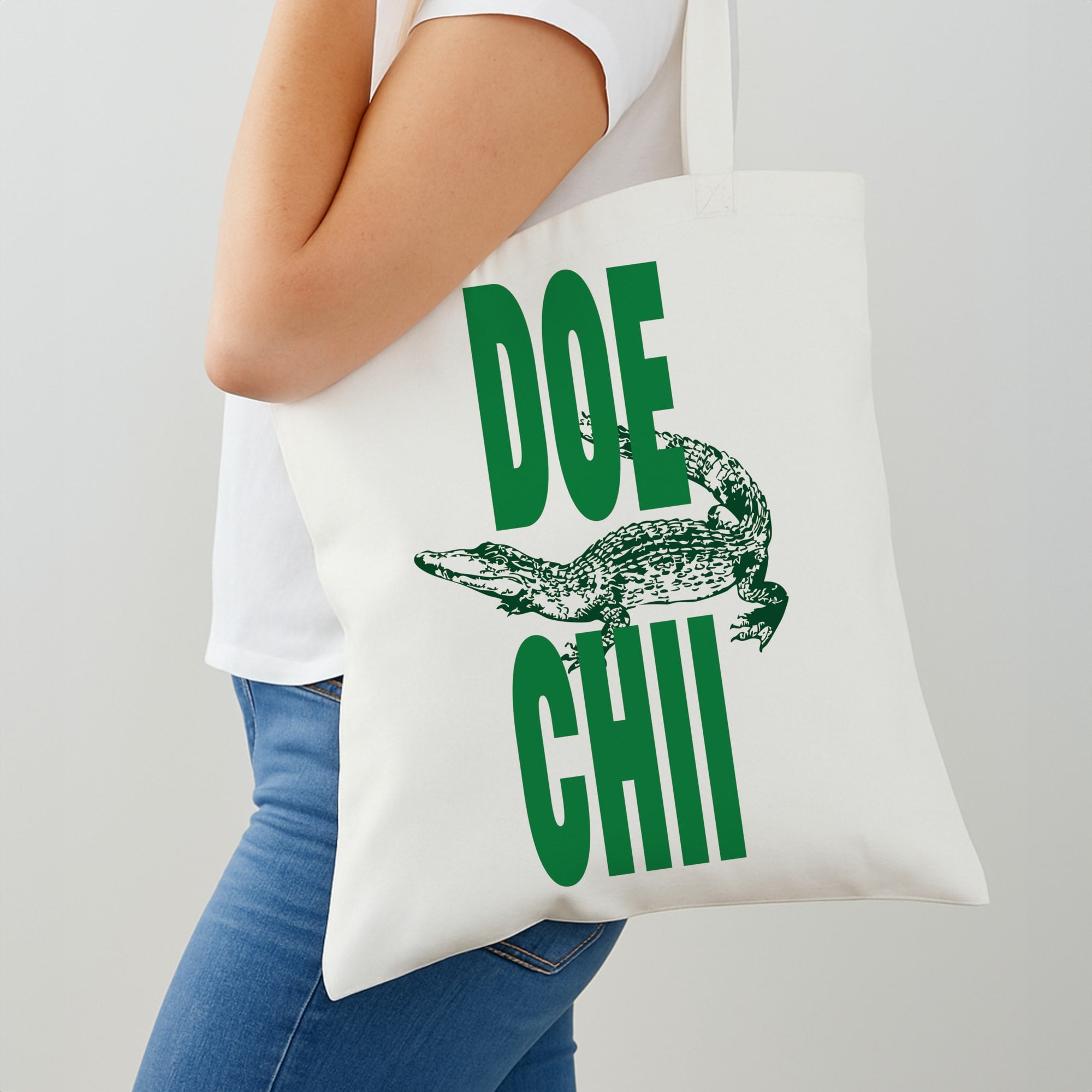 Rapper Alligator Print Shoulder Bag