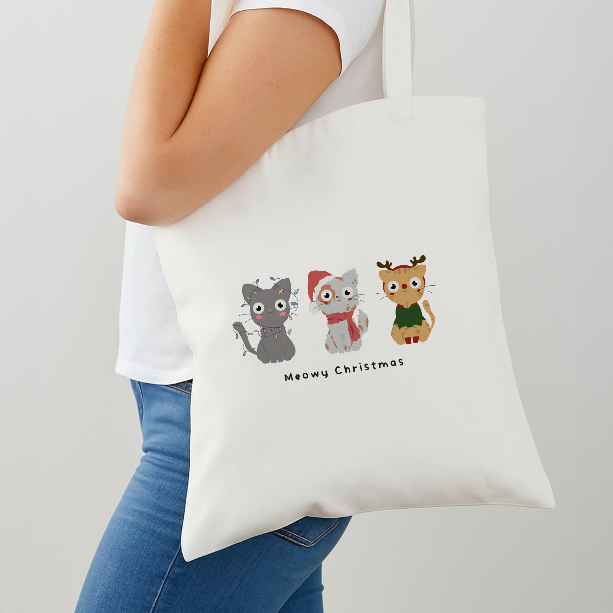 Meowy Christmas  Shoulder Bag