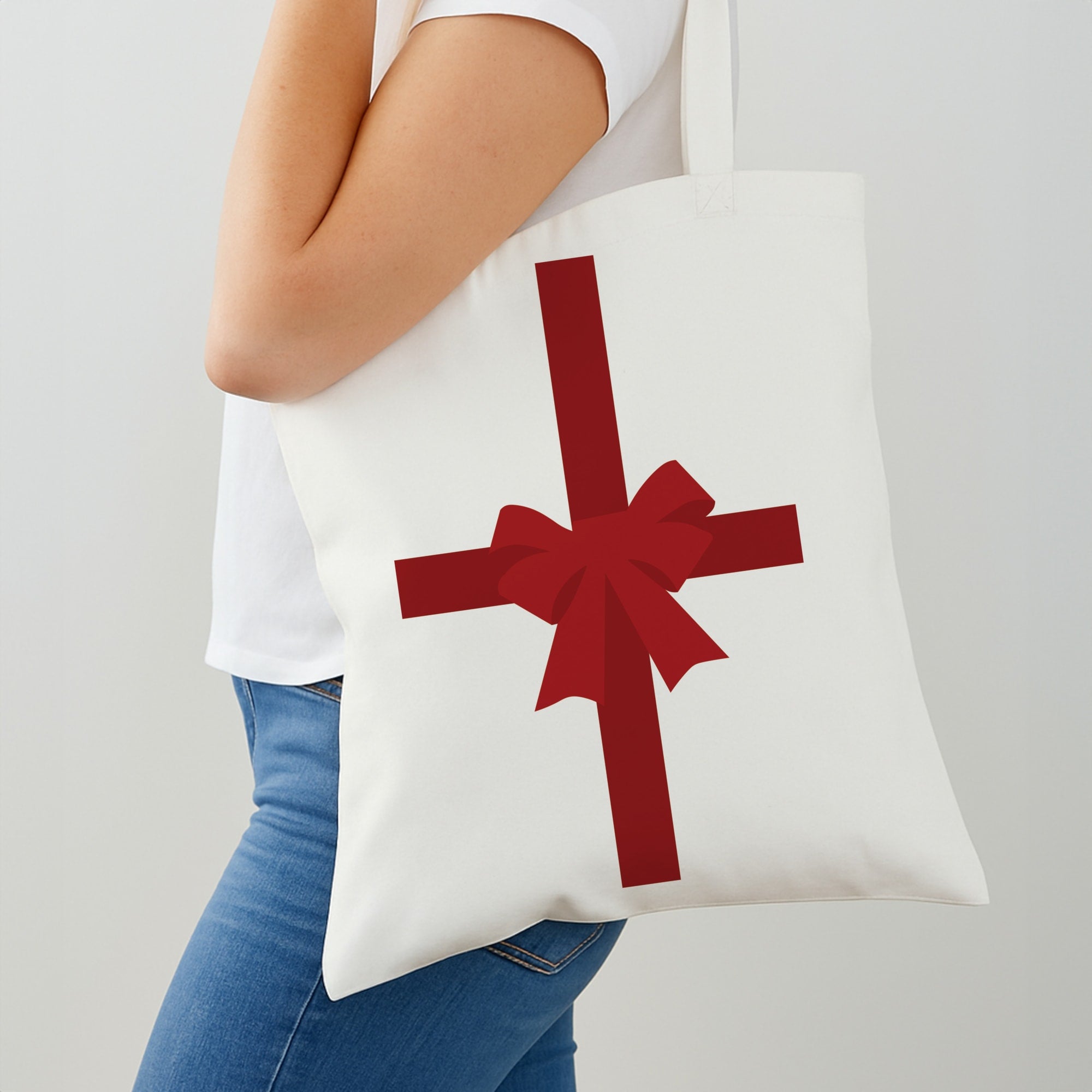 Xmas Bow - Christmas Patterns Shoulder Bag