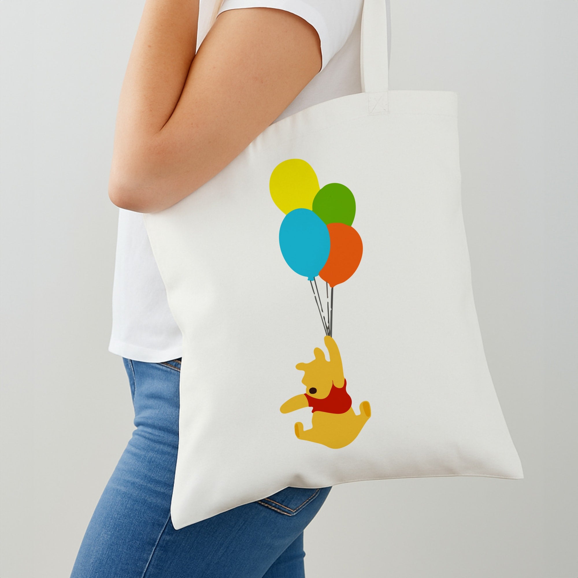 Pooh On Balloons Shoulder Bag