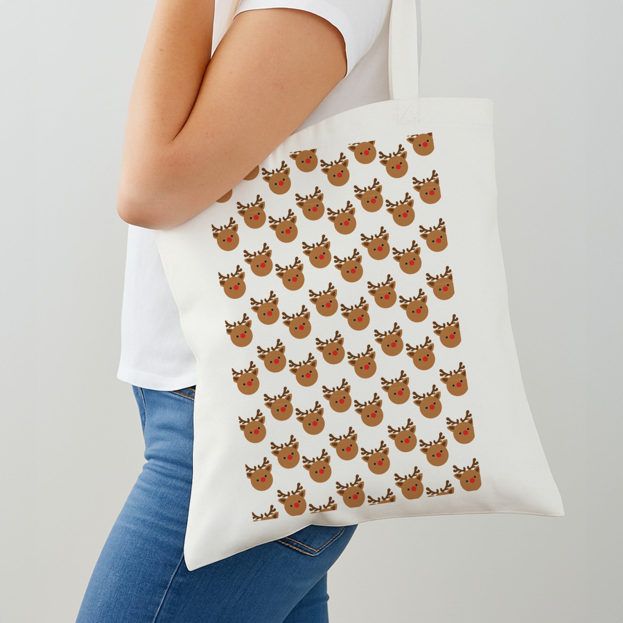 Rudolph Pattern - Christmas Patterns Shoulder Bag