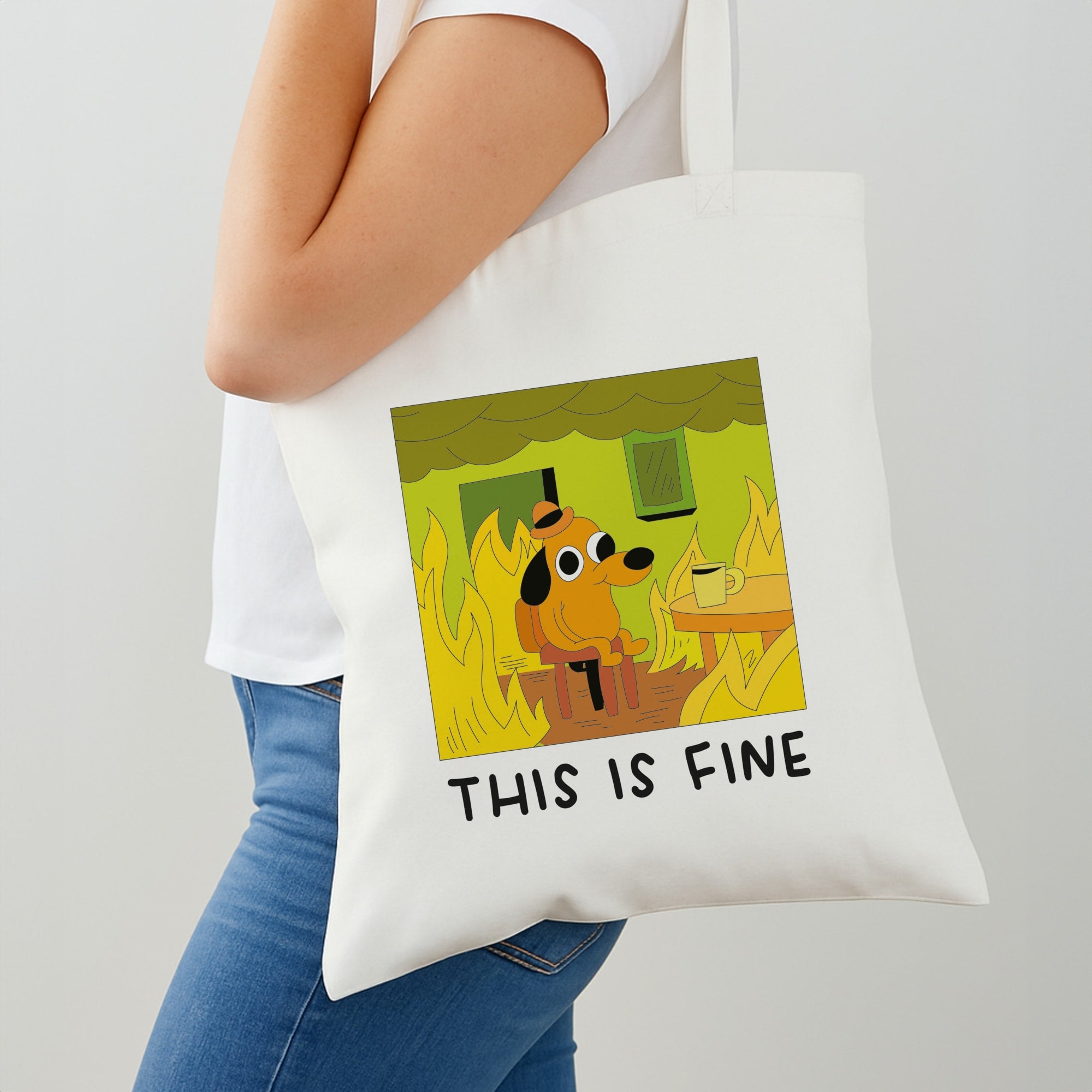 This Is Fine - Memes Shoulder Bag