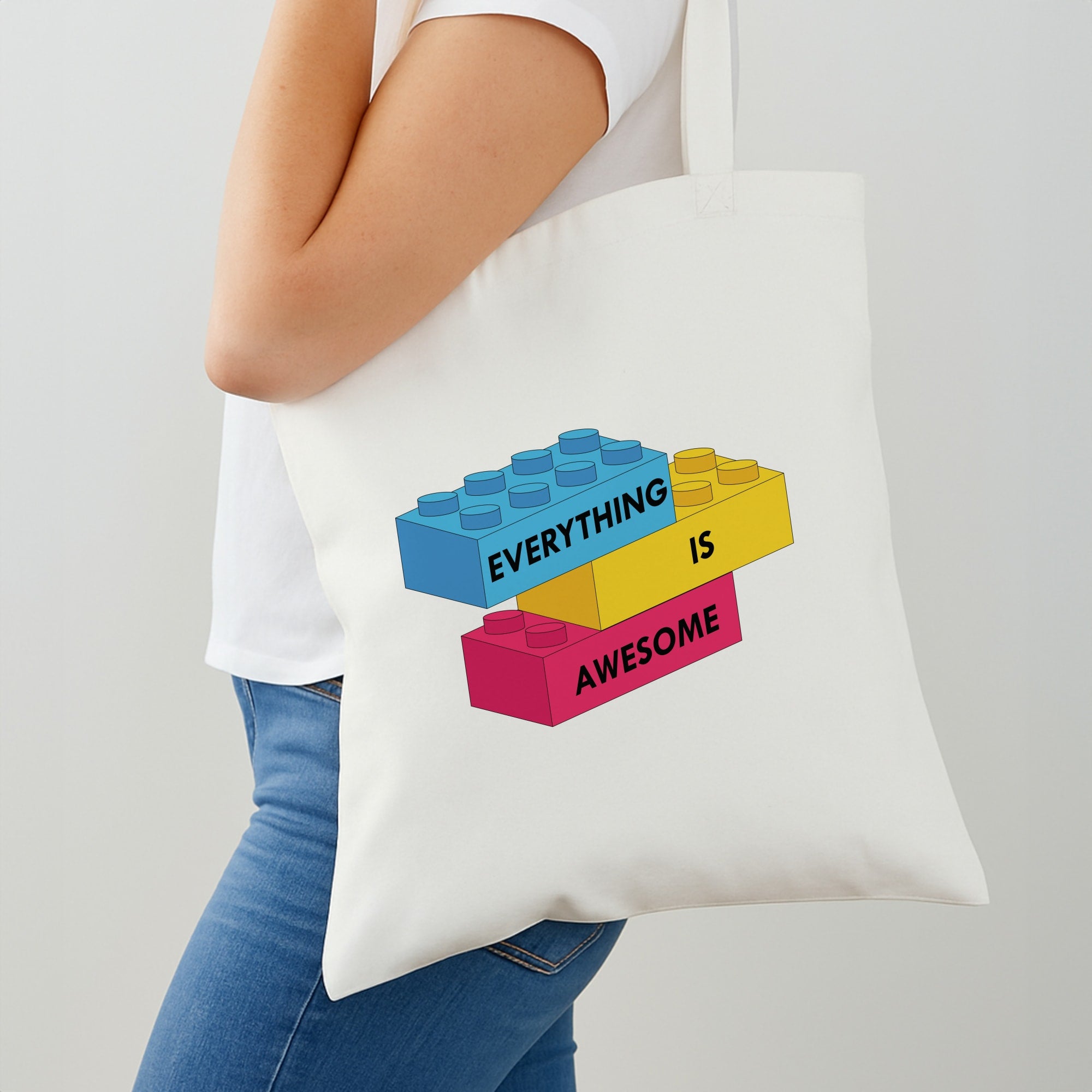 Everything Is Awesome Bricks Shoulder Bag