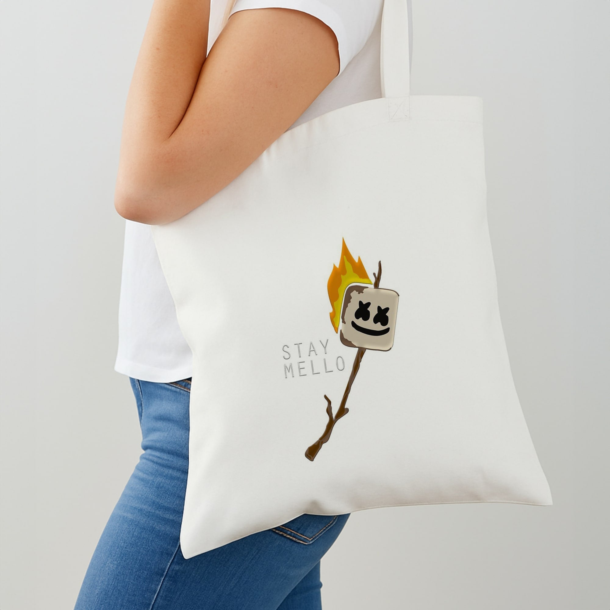 Stay Mello White Helmet DJw - White Helmet DJ Shoulder Bag