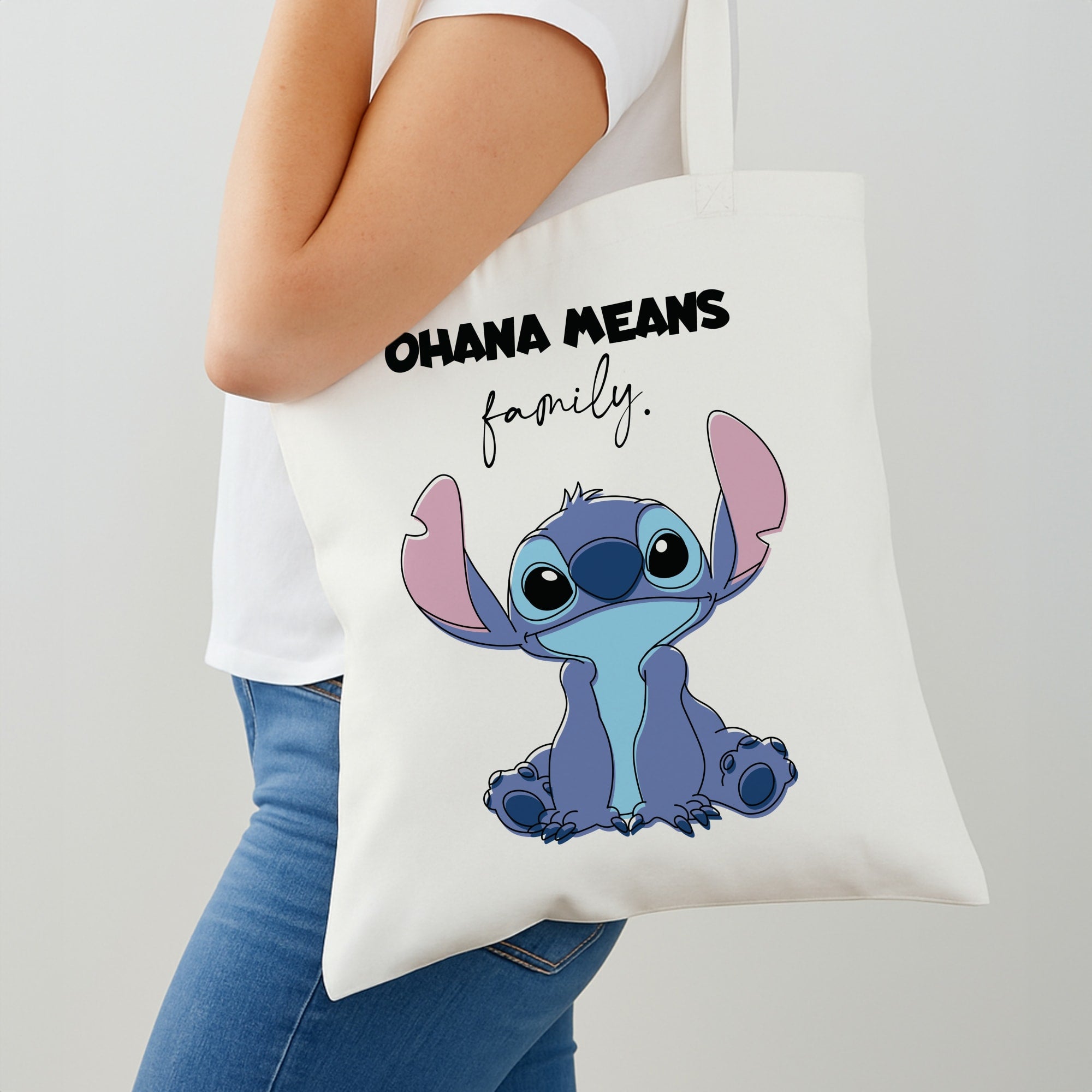 Ohana Means Family Pink Shoulder Bag