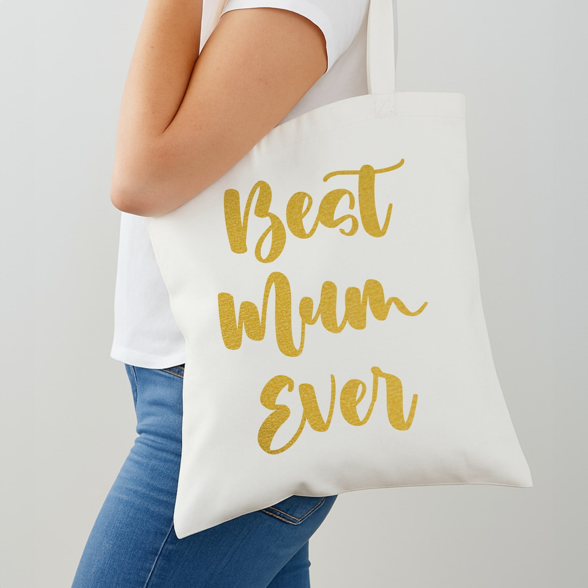 Golden Best Mum Ever Shoulder Bag