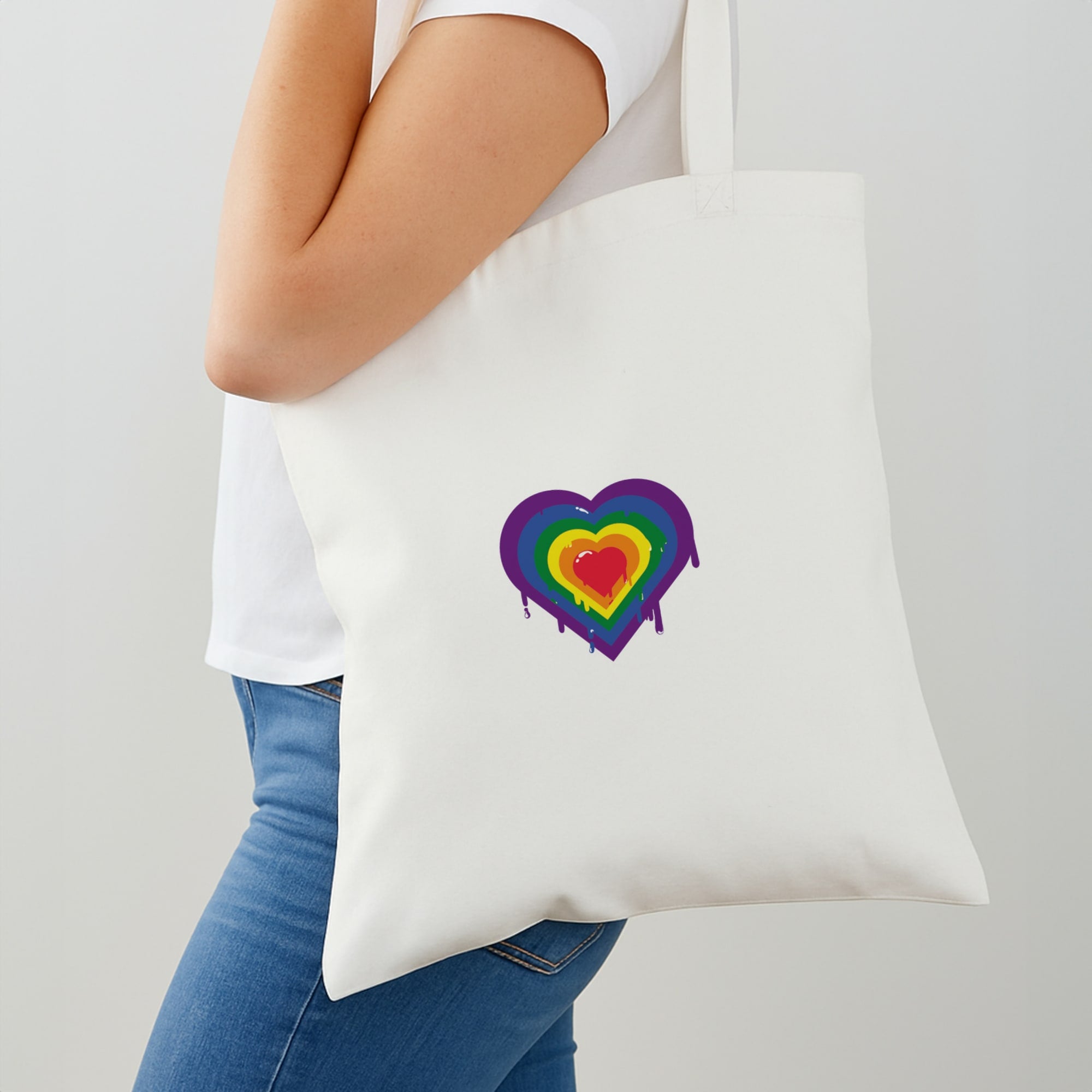 Dripped heart - Pride Shoulder Bag