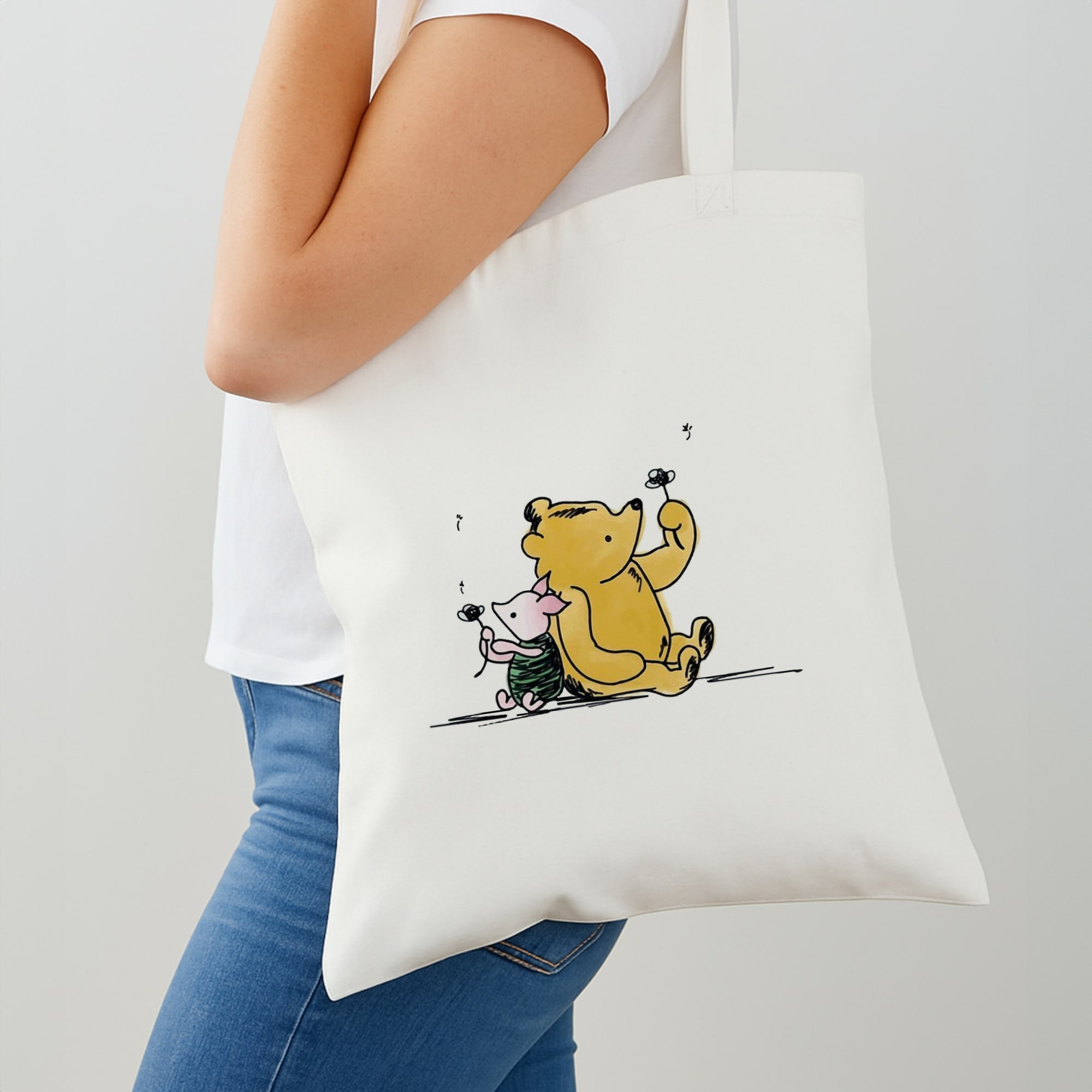 Winnie & Pig Tote Bag
