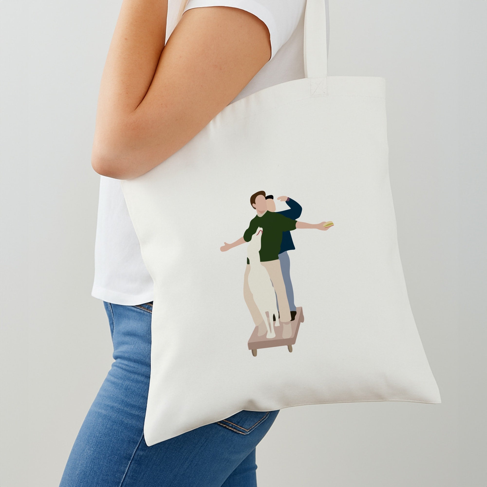 Two Men And A Dog Shoulder Bag